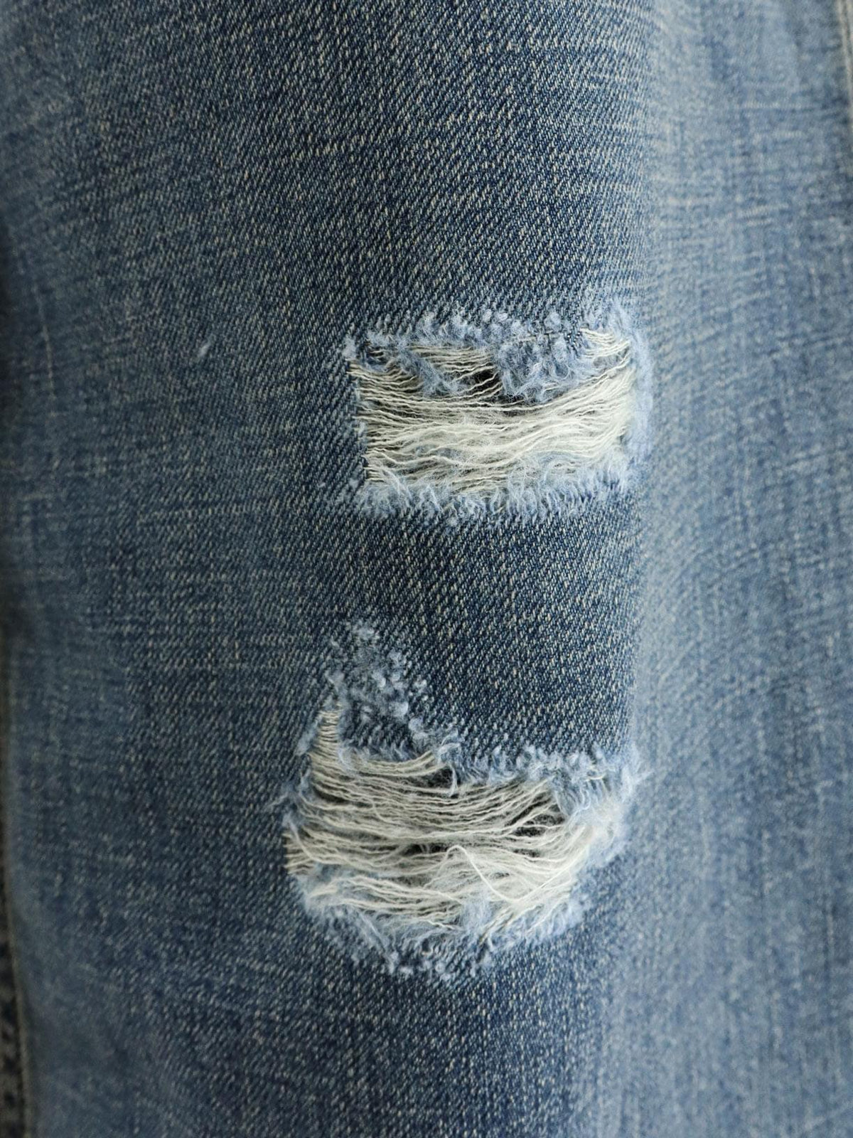 Dior Men Destroyed-Effect Blue Denim Jeans CHRISTIAN DIOR