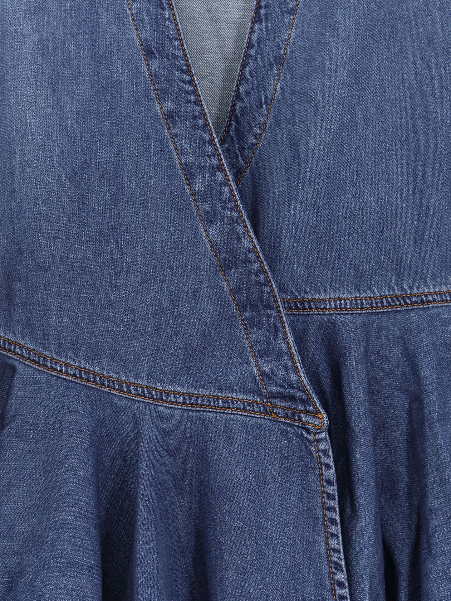 Alaia Women Wrap Denim Dress ALAIA