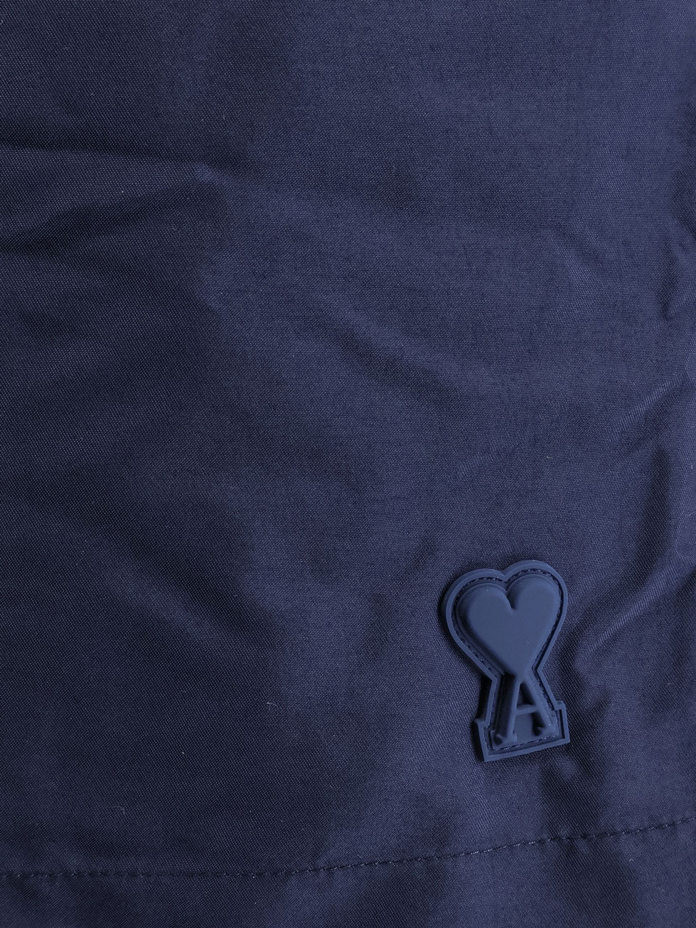 Ami Paris Men Nylon Swimsuit With Tone-On-Tone Logo Patch AMI PARIS