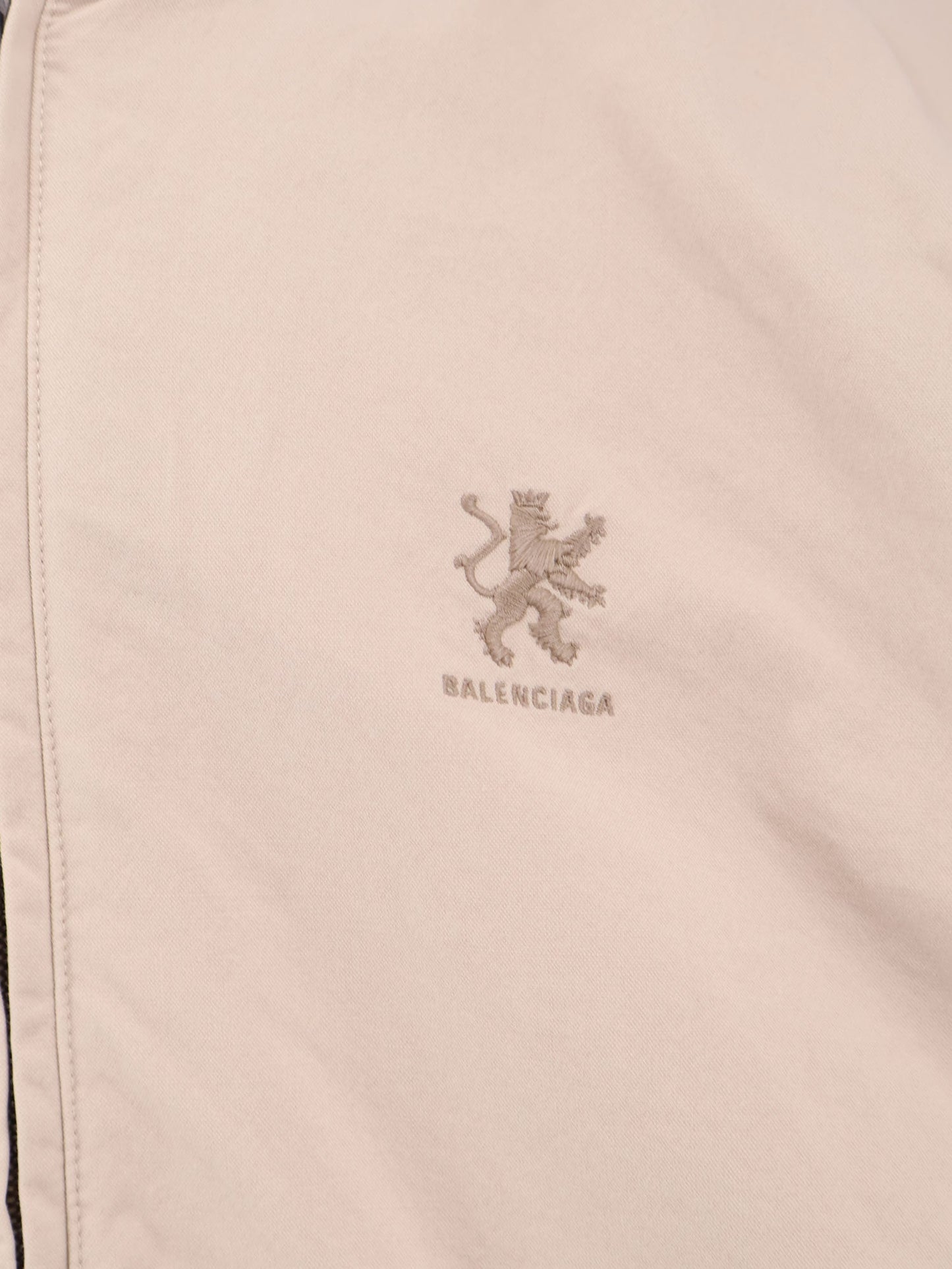 Balenciaga Men Cotton Blend Jacket With Embroidered Logo On The Front BALENCIAGA