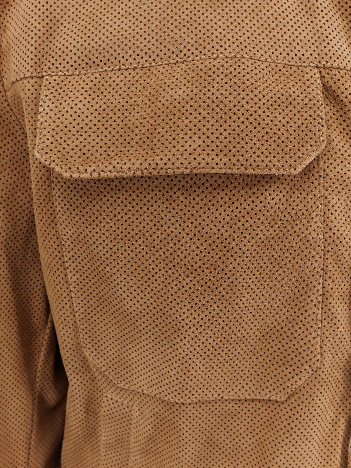 Boss Men Merfo Perforated Suede Jacket BOSS