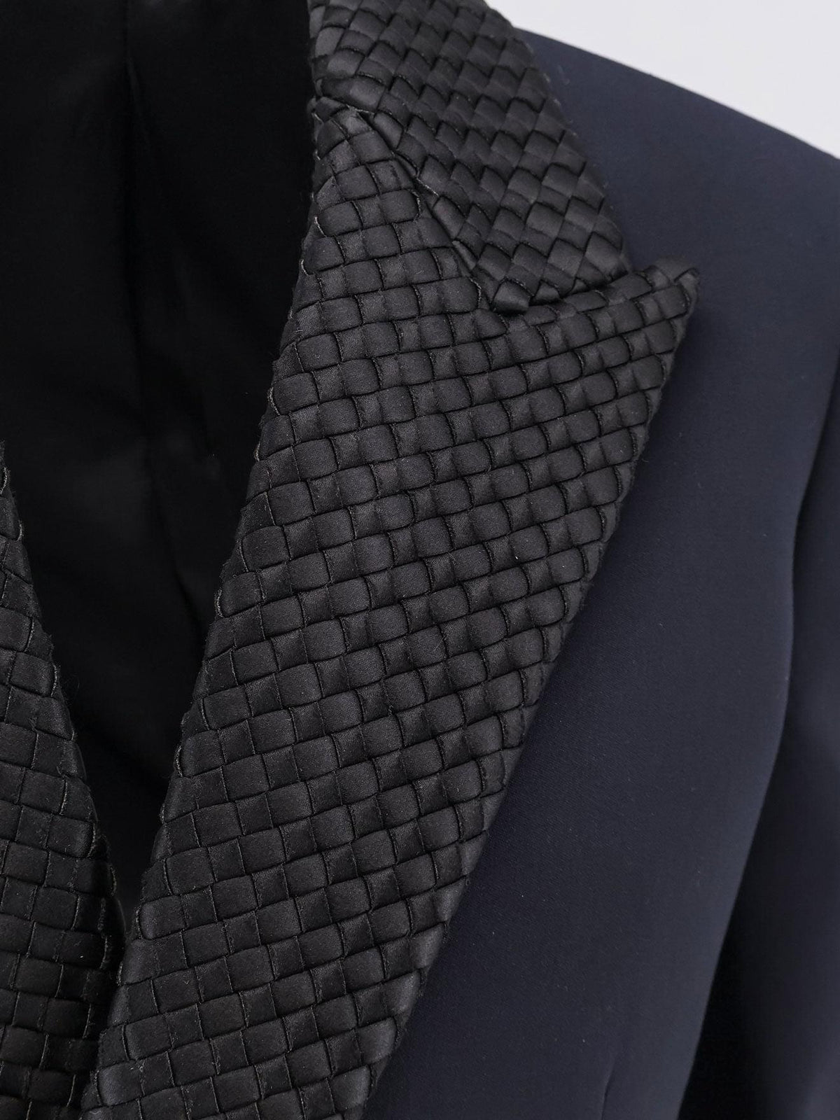 Bottega Veneta Women Wool Blazer With Intrecciato Detail BOTTEGA VENETA