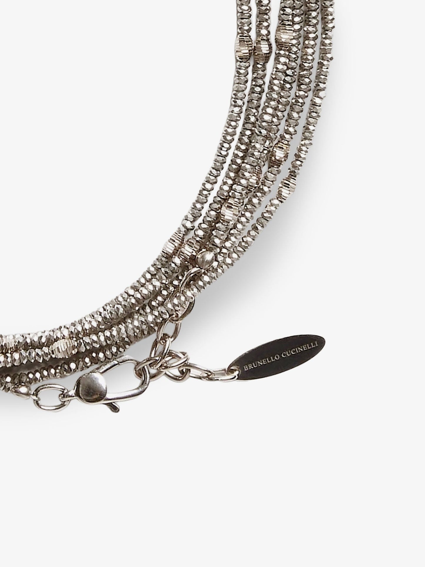 Brunello Cucinelli Women Wrap Hematite And 925 Sterling Silver Bracelet BRUNELLO CUCINELLI
