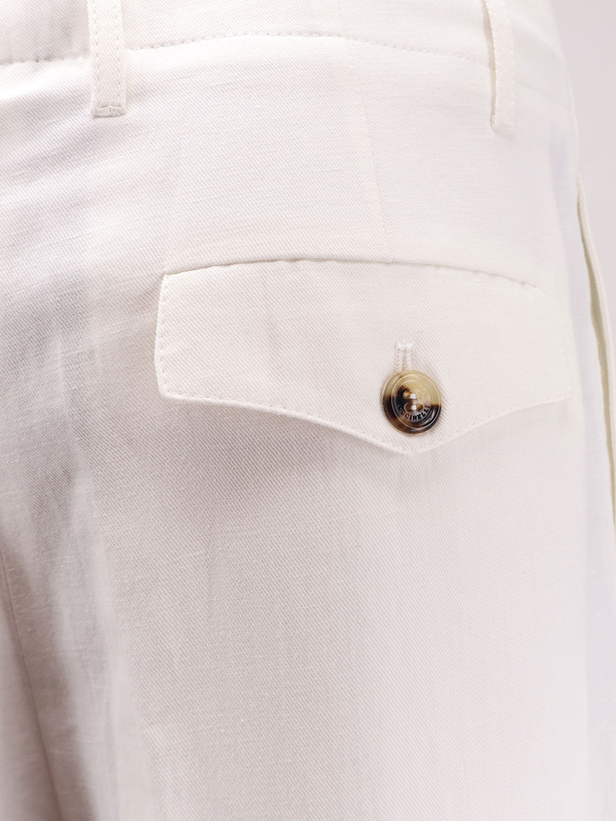 Brunello Cucinelli Men Linen And Cotton Trousers BRUNELLO CUCINELLI