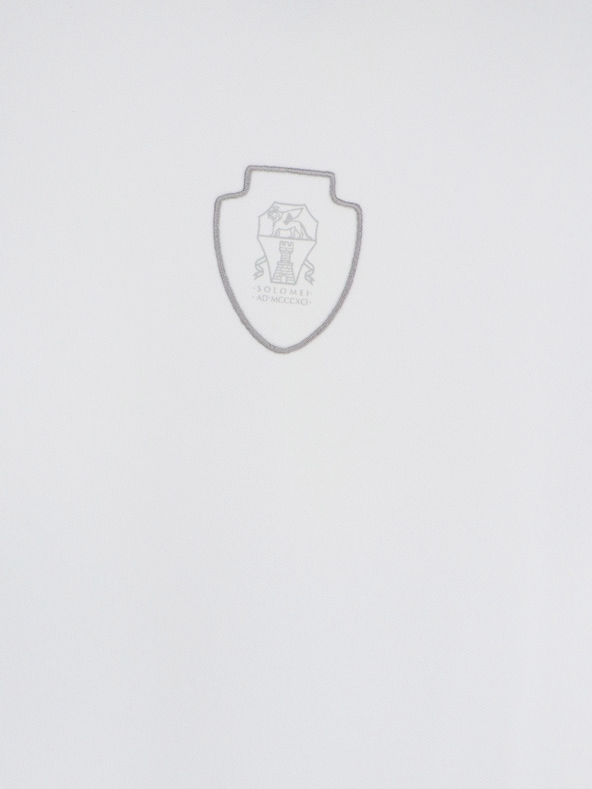 Brunello Cucinelli Men Technical Fabric Polo Shirt With Embroidered Logo On The Front BRUNELLO CUCINELLI