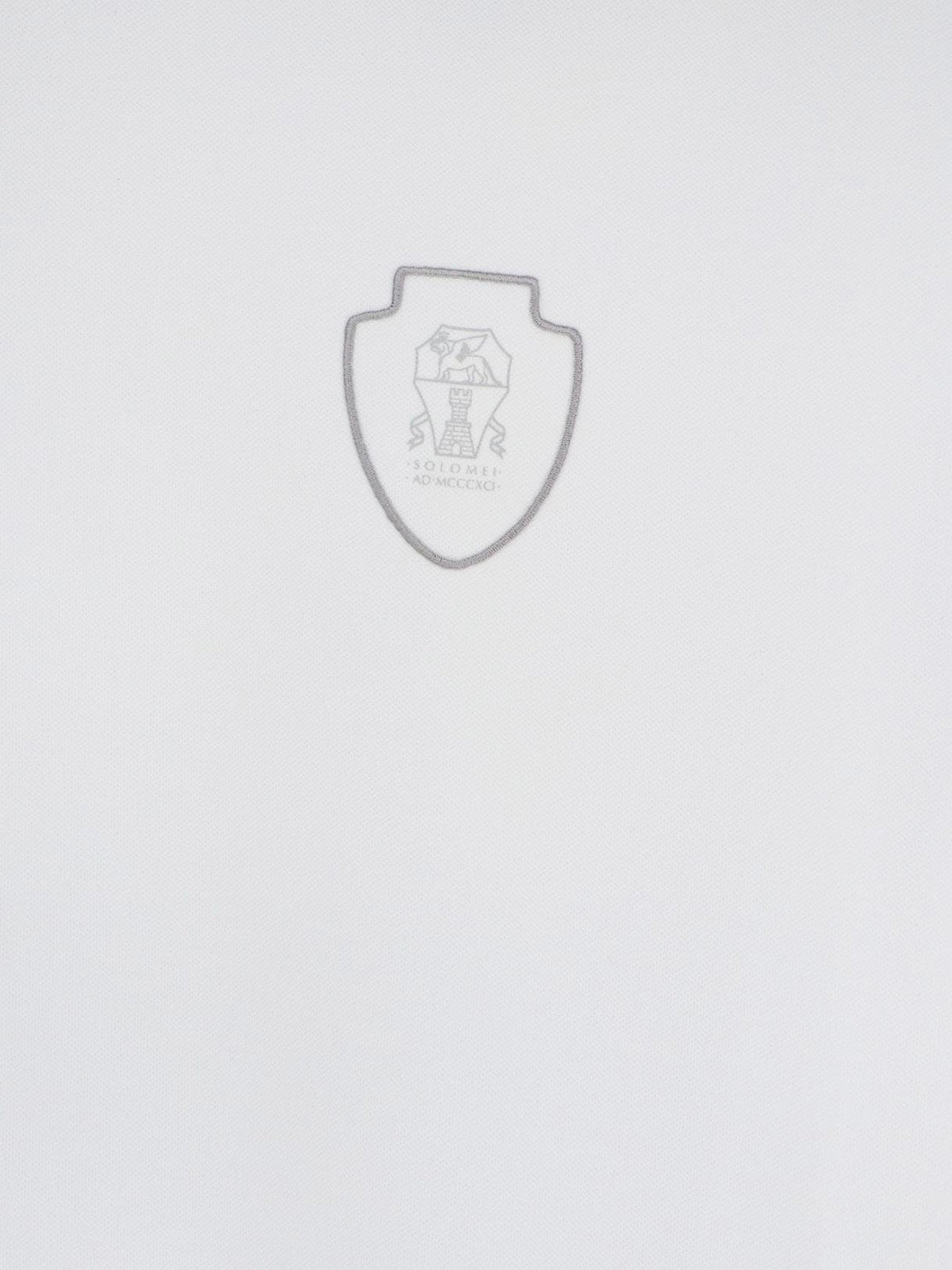 Brunello Cucinelli Men Technical Fabric Polo Shirt With Embroidered Logo On The Front BRUNELLO CUCINELLI