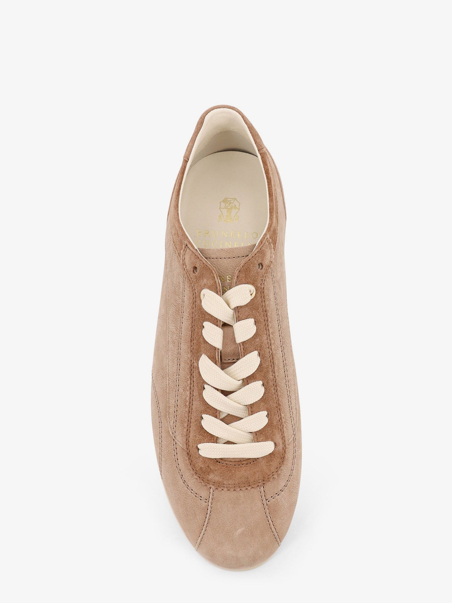 Brunello Cucinelli Men Leather Sneakers With Stitching Detail BRUNELLO CUCINELLI