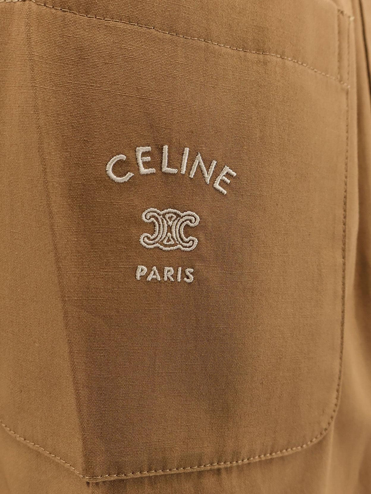 Celine Men Cotton And Linen Trousers CELINE