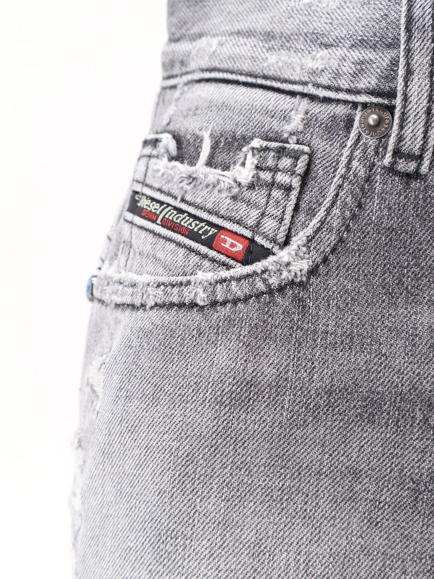 Diesel Women Blue Denim Shorts With A Destroyed Effect DIESEL
