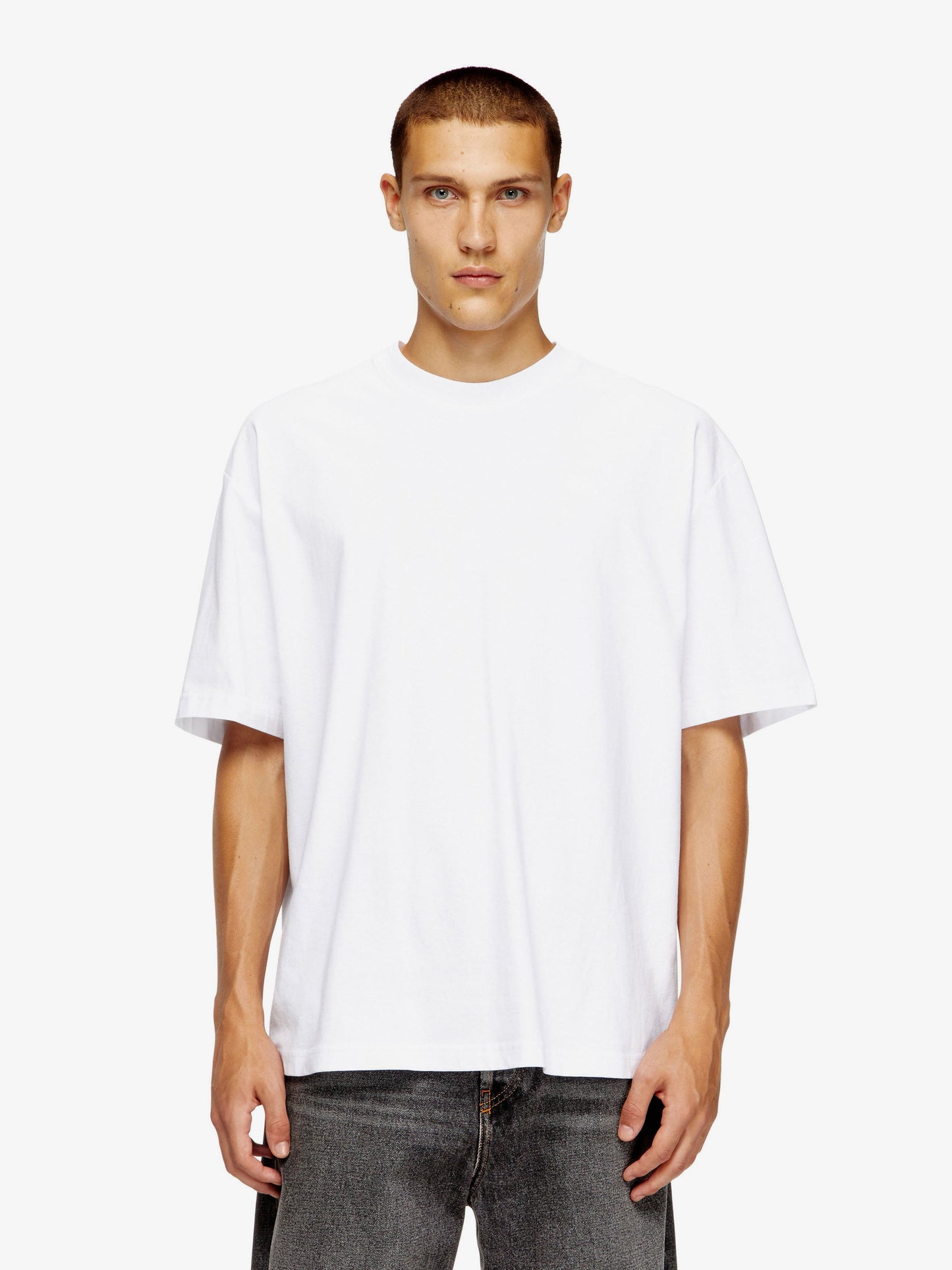 Diesel Men T-Boggy-Megoval-D Cotton T-Shirt DIESEL