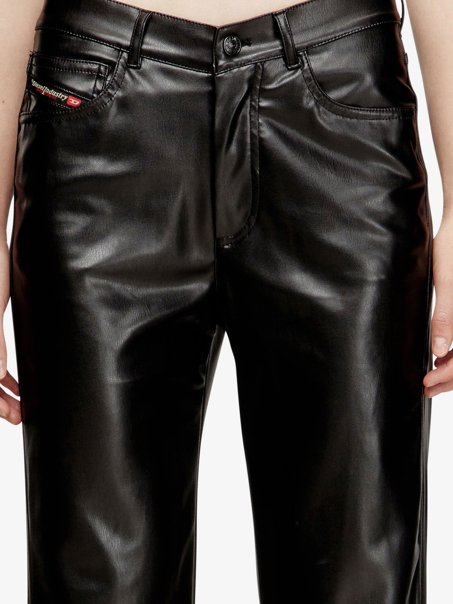 Diesel Women P-Lain Faux-Leather Trousers DIESEL