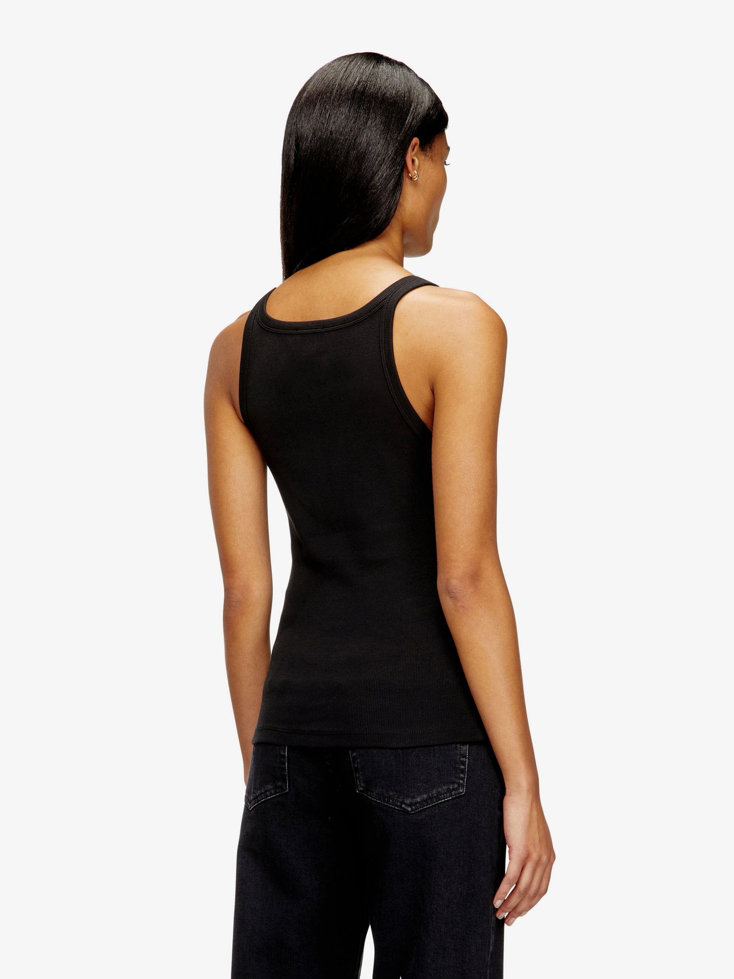 Diesel Women T-Wife-Od Ribbed Cotton Tank Top DIESEL