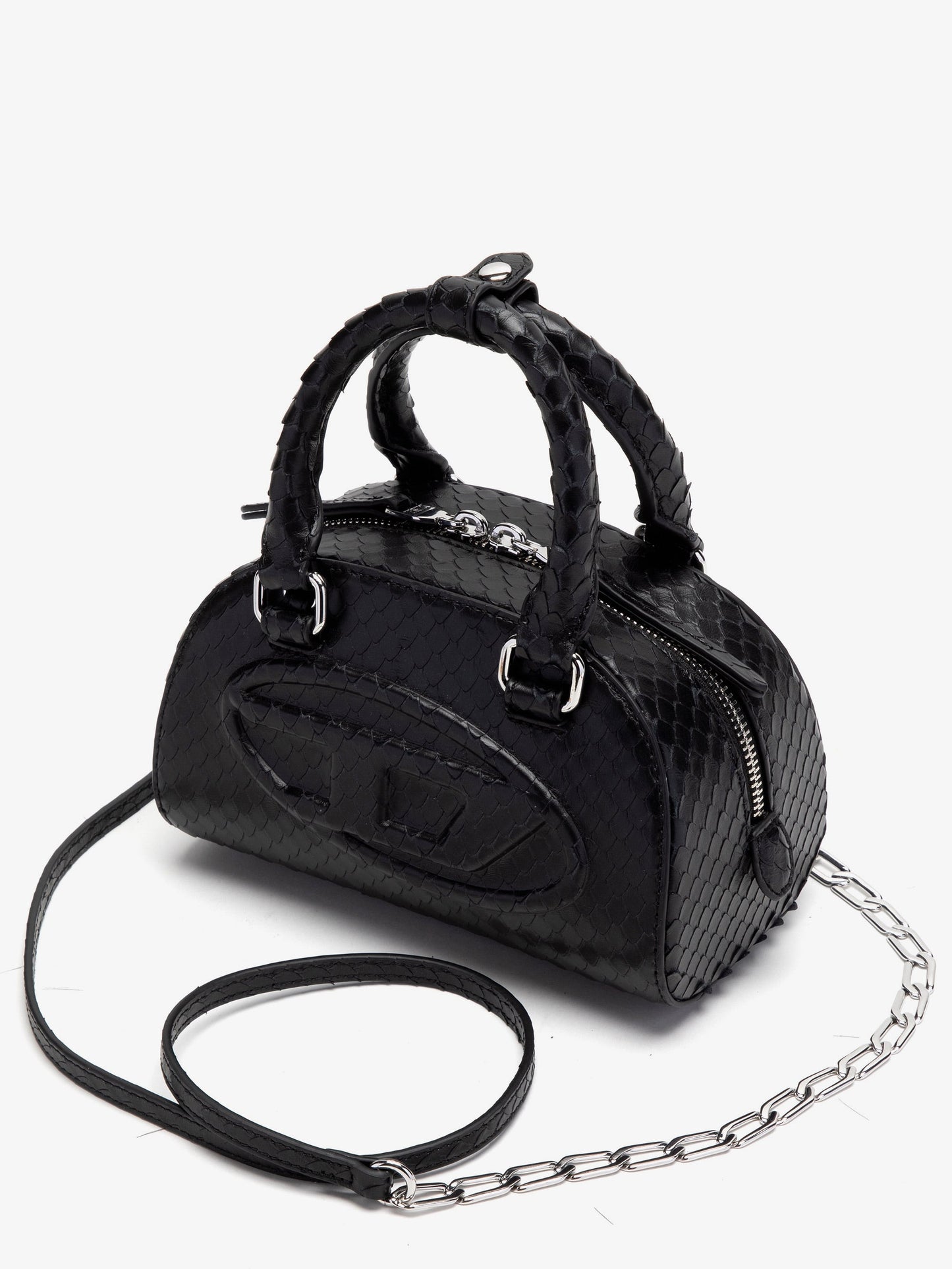 Diesel Women Diesel Women 1Dr Dome Python Leather Crossbody Bag DIESEL