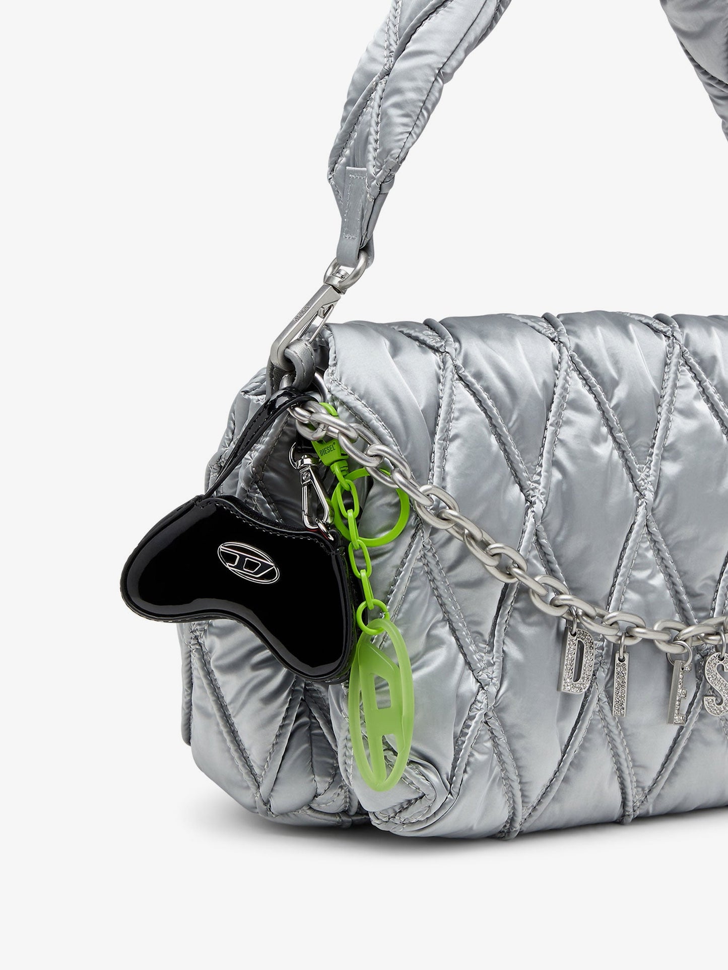 Diesel Women Play Charm Shiny Keychain DIESEL