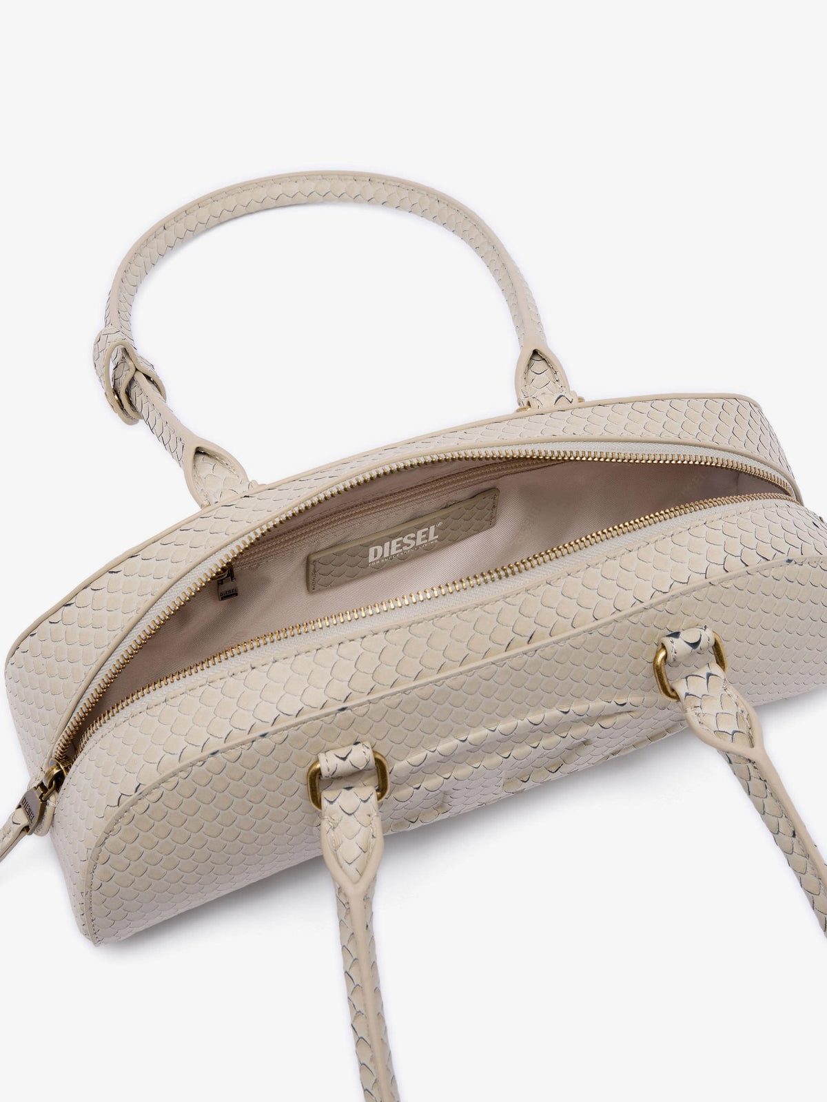Diesel Women 1Dr Python-Effect Leather Shoulder Bag DIESEL