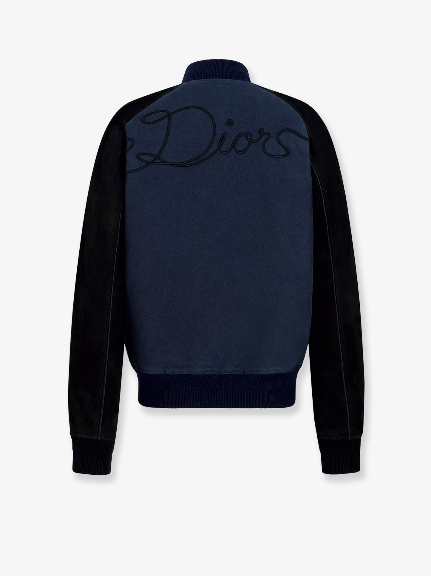 Dior Men Dior Ribbon College Cotton And Suede Bomber CHRISTIAN DIOR