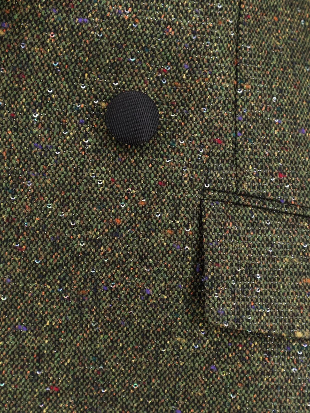 Dior Women Fitted Silk And Virgin Wool Blend Tweed Blazer CHRISTIAN DIOR