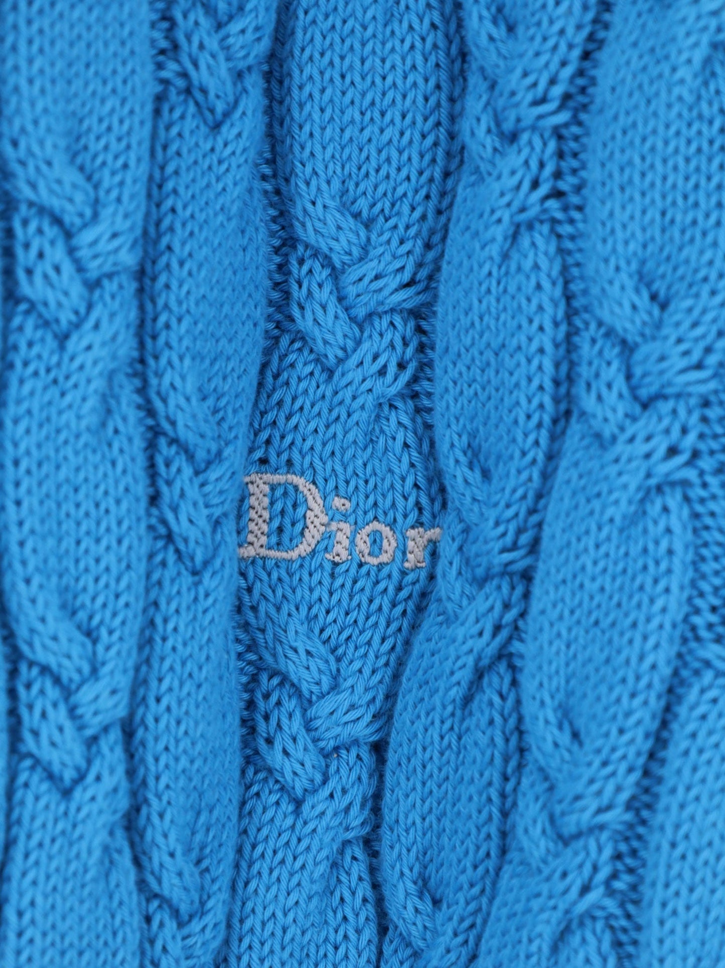 Dior Men Cotton Sweater With Braided Processing CHRISTIAN DIOR