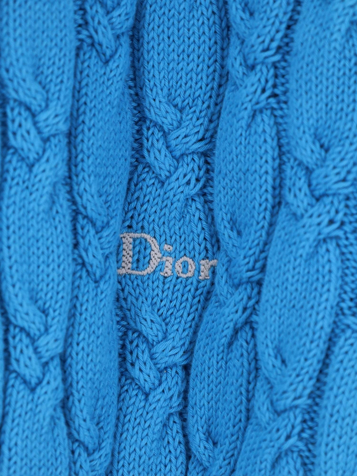 Dior Men Cotton Sweater With Braided Processing CHRISTIAN DIOR