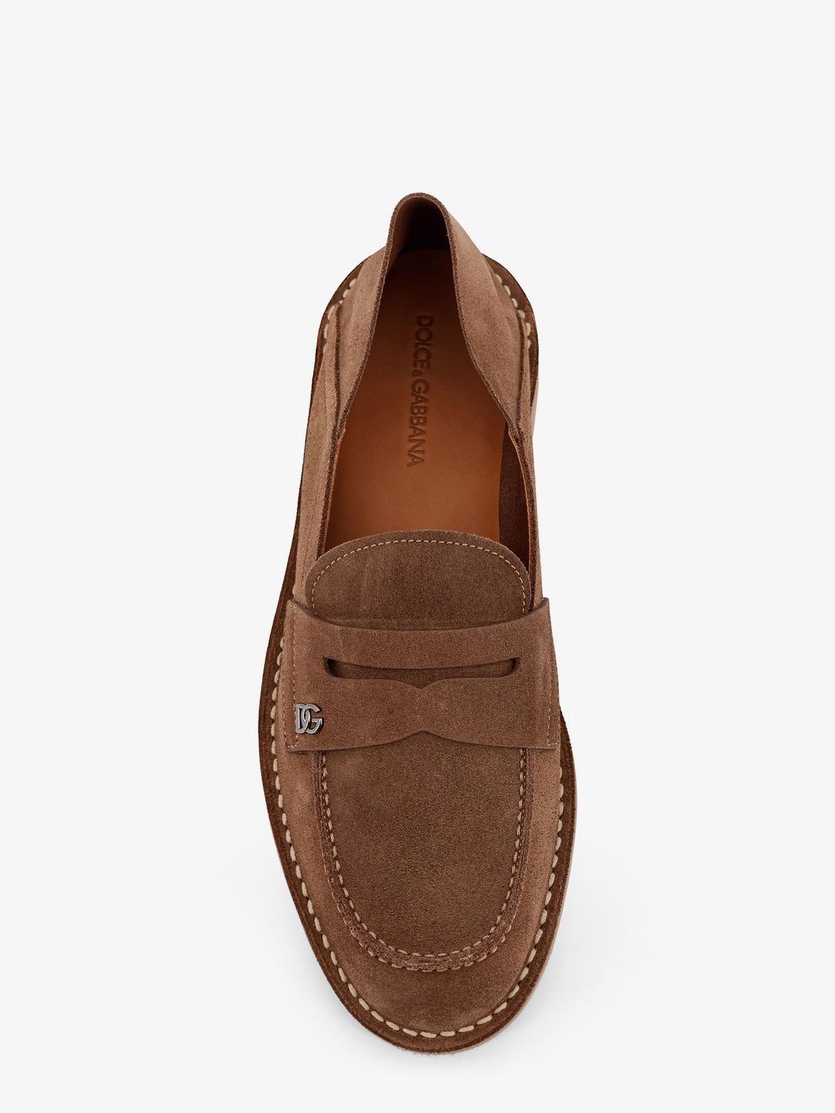 Dolce & Gabbana Men Suede Slipper Loafers DOLCE & GABBANA