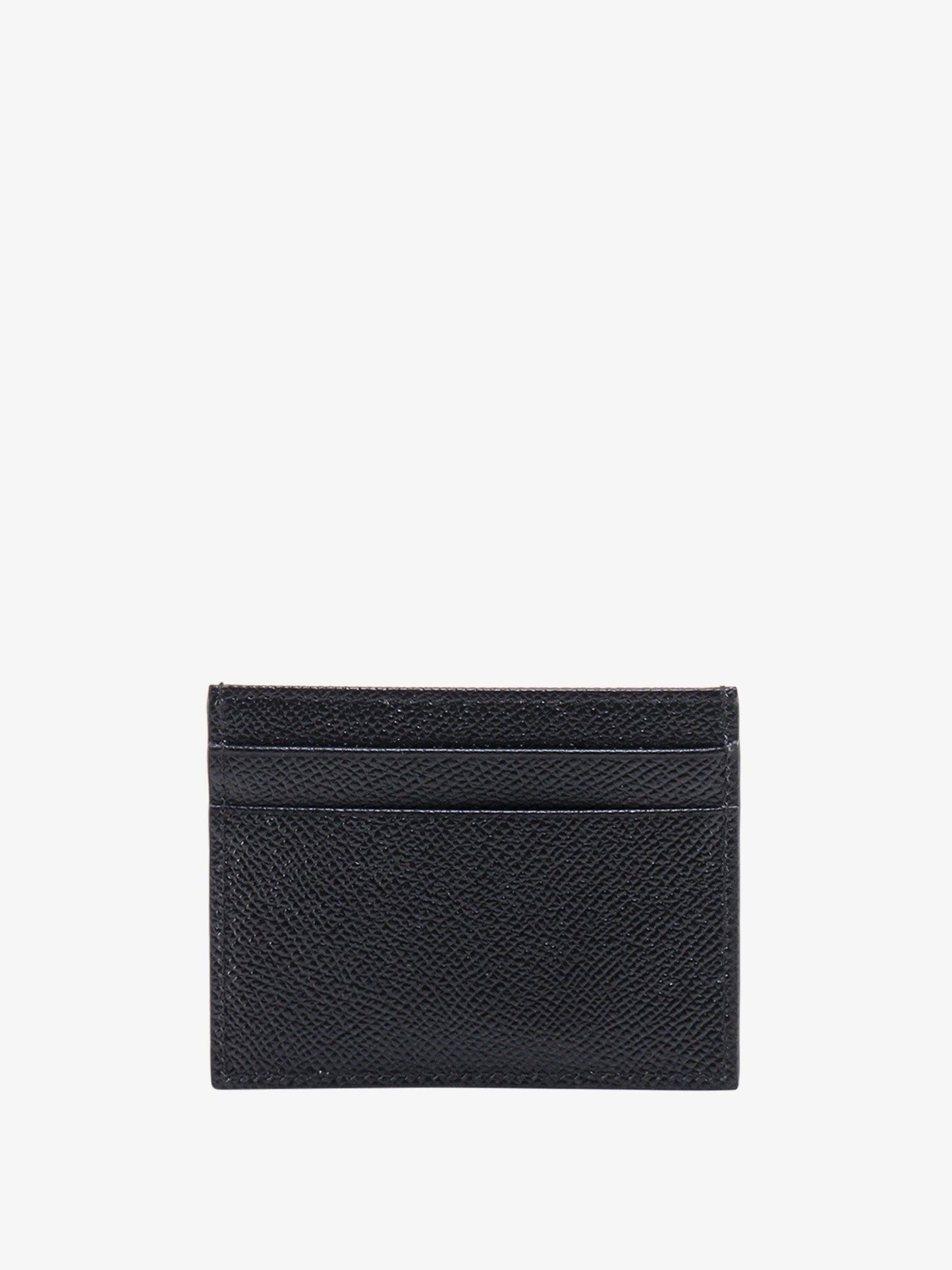 Dolce & Gabbana Men Leather Card Holder With Metal Logo Tag DOLCE & GABBANA