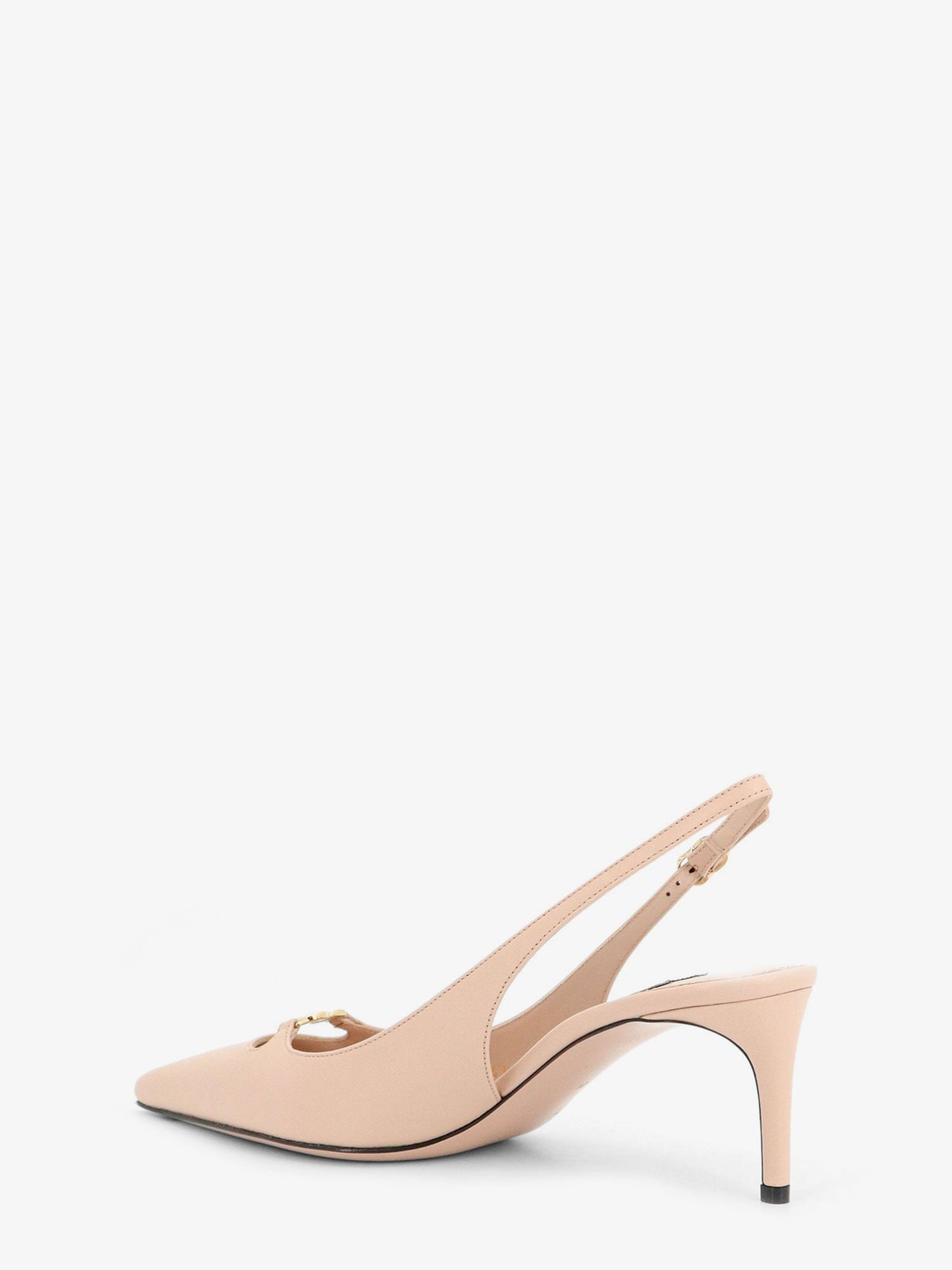 Dolce & Gabbana Women Leather Pumps With Metal Dg Logo DOLCE & GABBANA