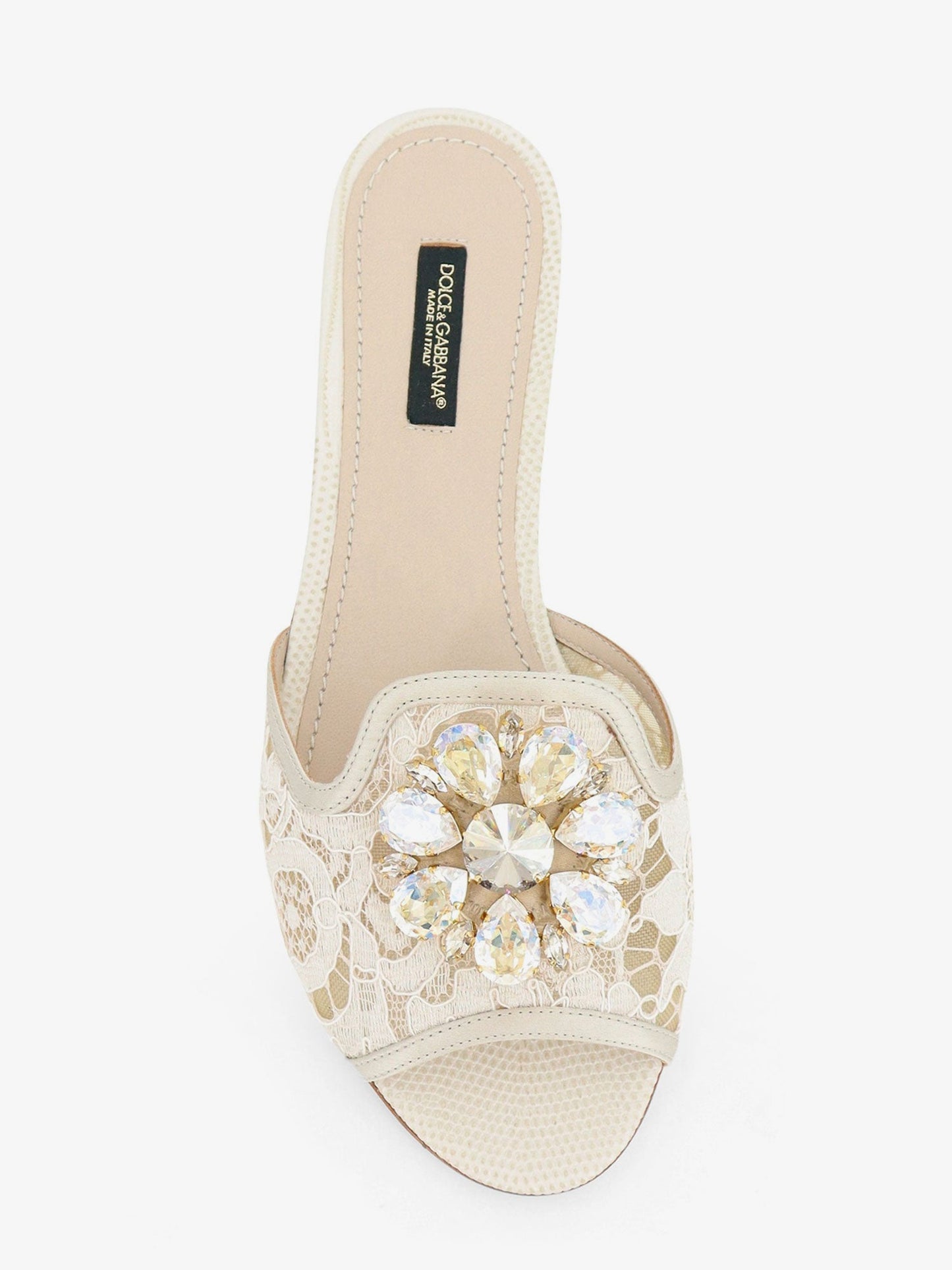 Dolce & Gabbana Women Rainbow Lurex Lace Sandals DOLCE & GABBANA