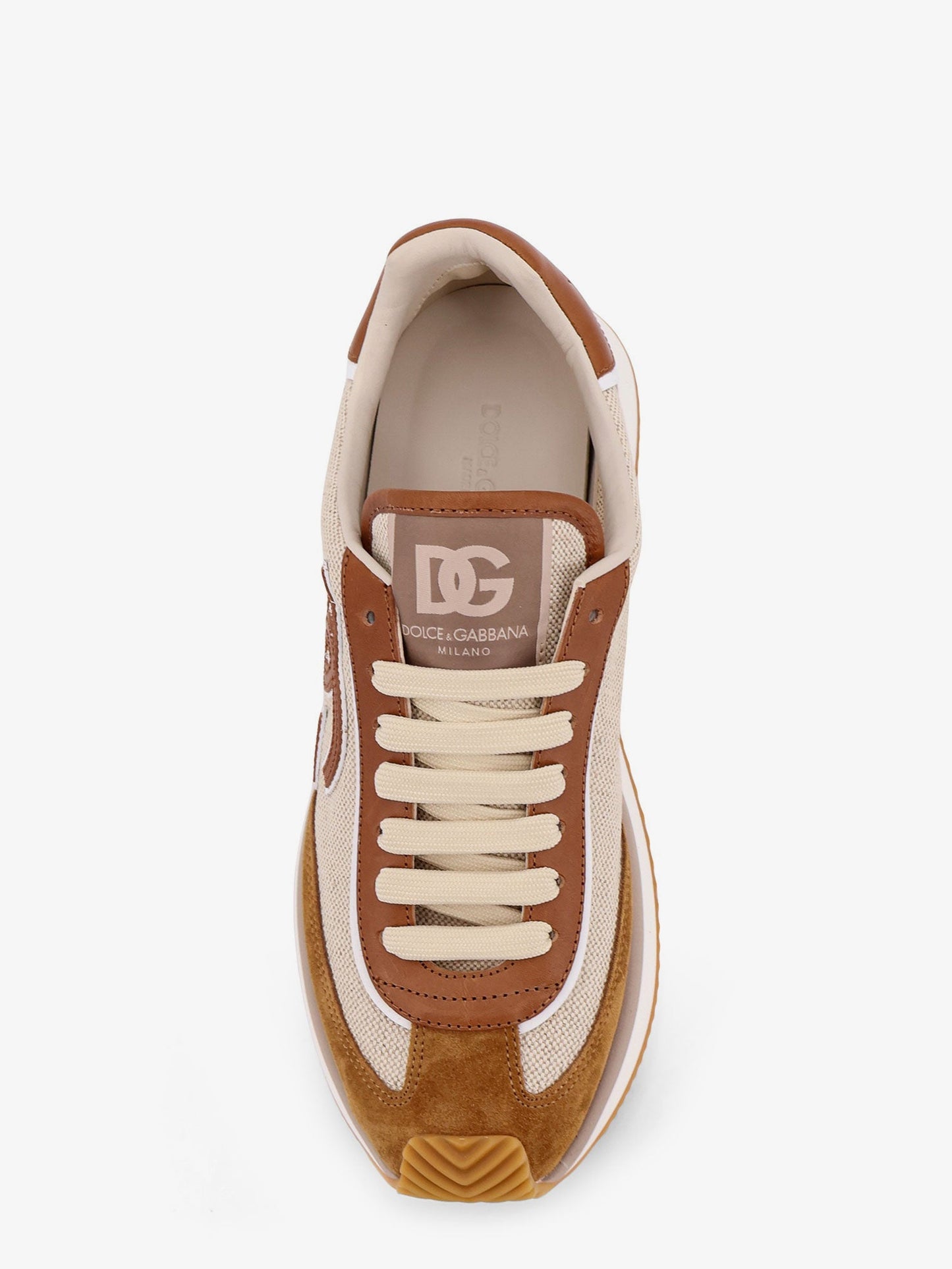 Dolce & Gabbana Men Dg Cushion Canvas With Side Logo Sneakers DOLCE & GABBANA