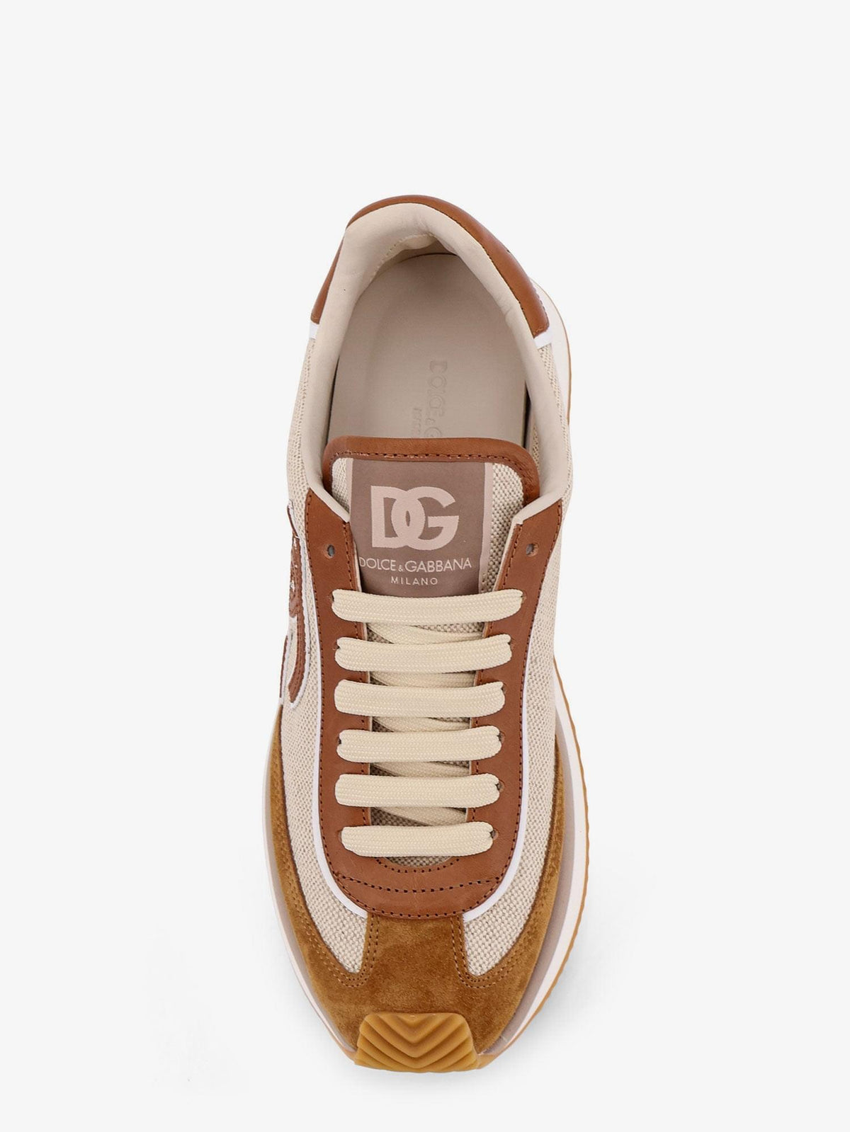 Dolce & Gabbana Men Dg Cushion Canvas With Side Logo Sneakers DOLCE & GABBANA