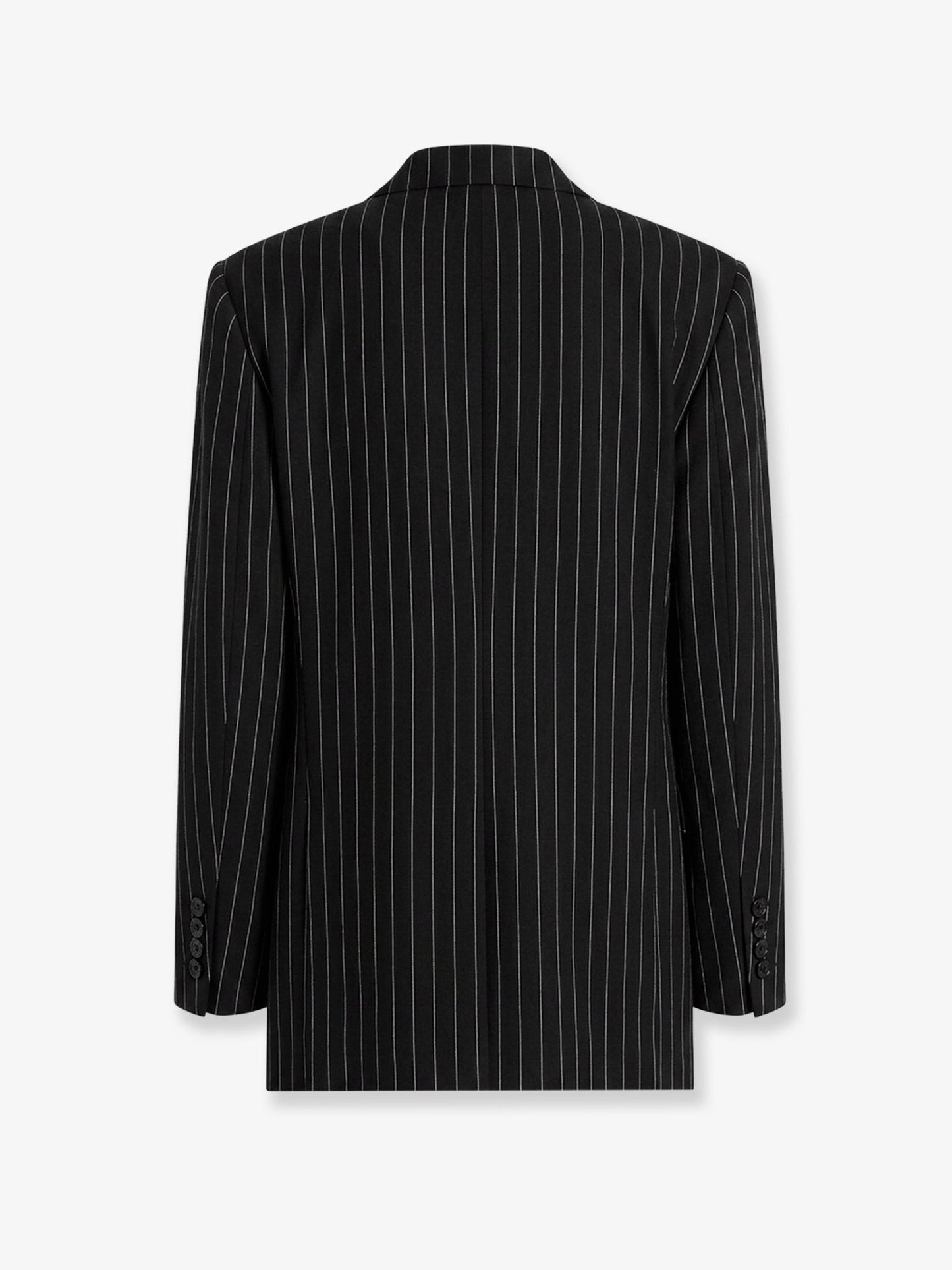 Dolce & Gabbana Women Sicilia Wool And Linen Blend Blazer With Pinstripe Pattern DOLCE & GABBANA