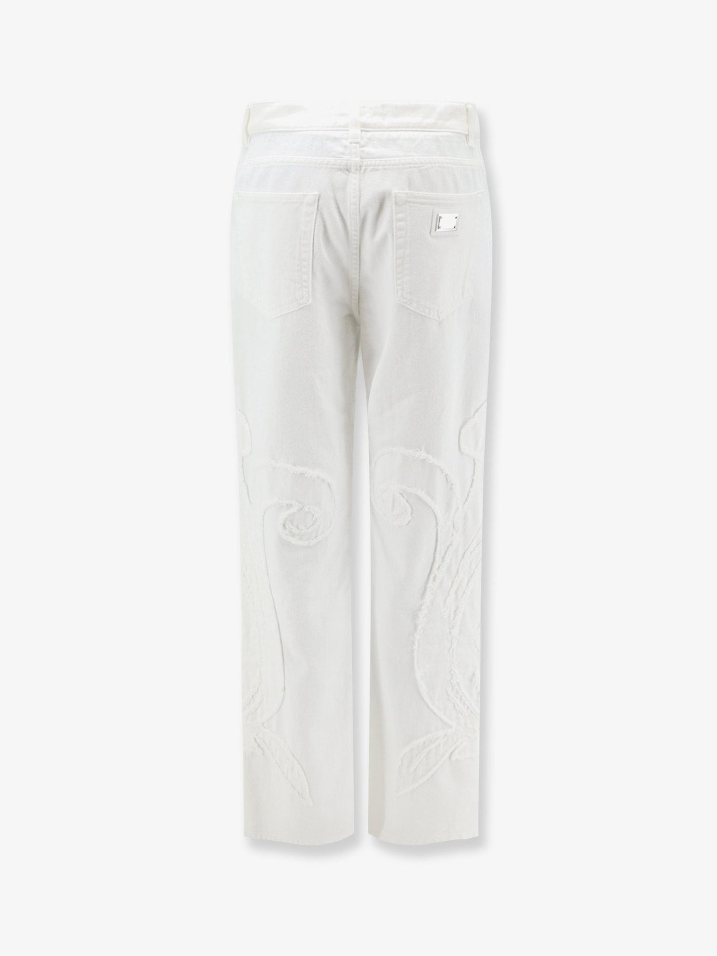 Dolce & Gabbana Women Boyfriend Denim Trousers With Embroidery DOLCE & GABBANA
