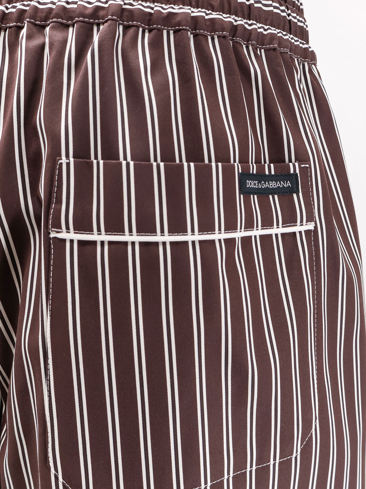 Dolce & Gabbana Women Pajamas Striped Poplin Trousers DOLCE & GABBANA