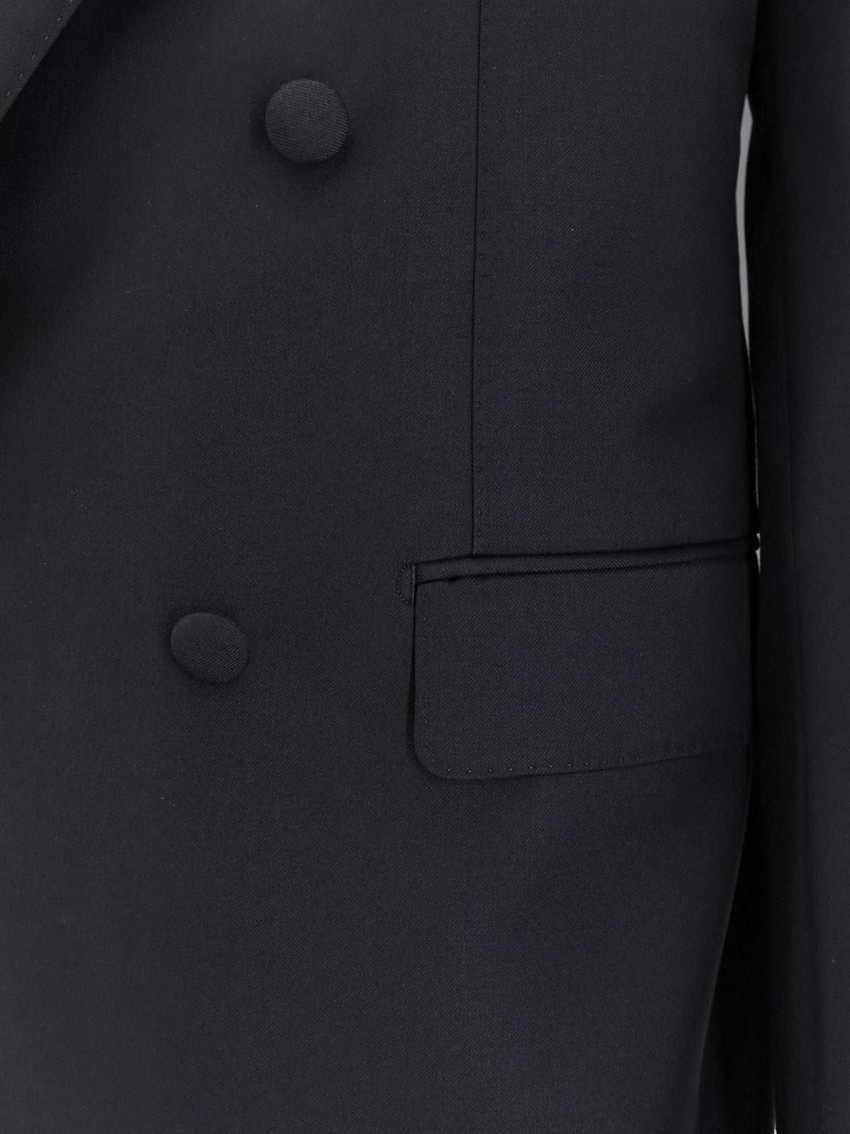 Dolce & Gabbana Men Double-Breasted Virgin Wool Blazer DOLCE & GABBANA