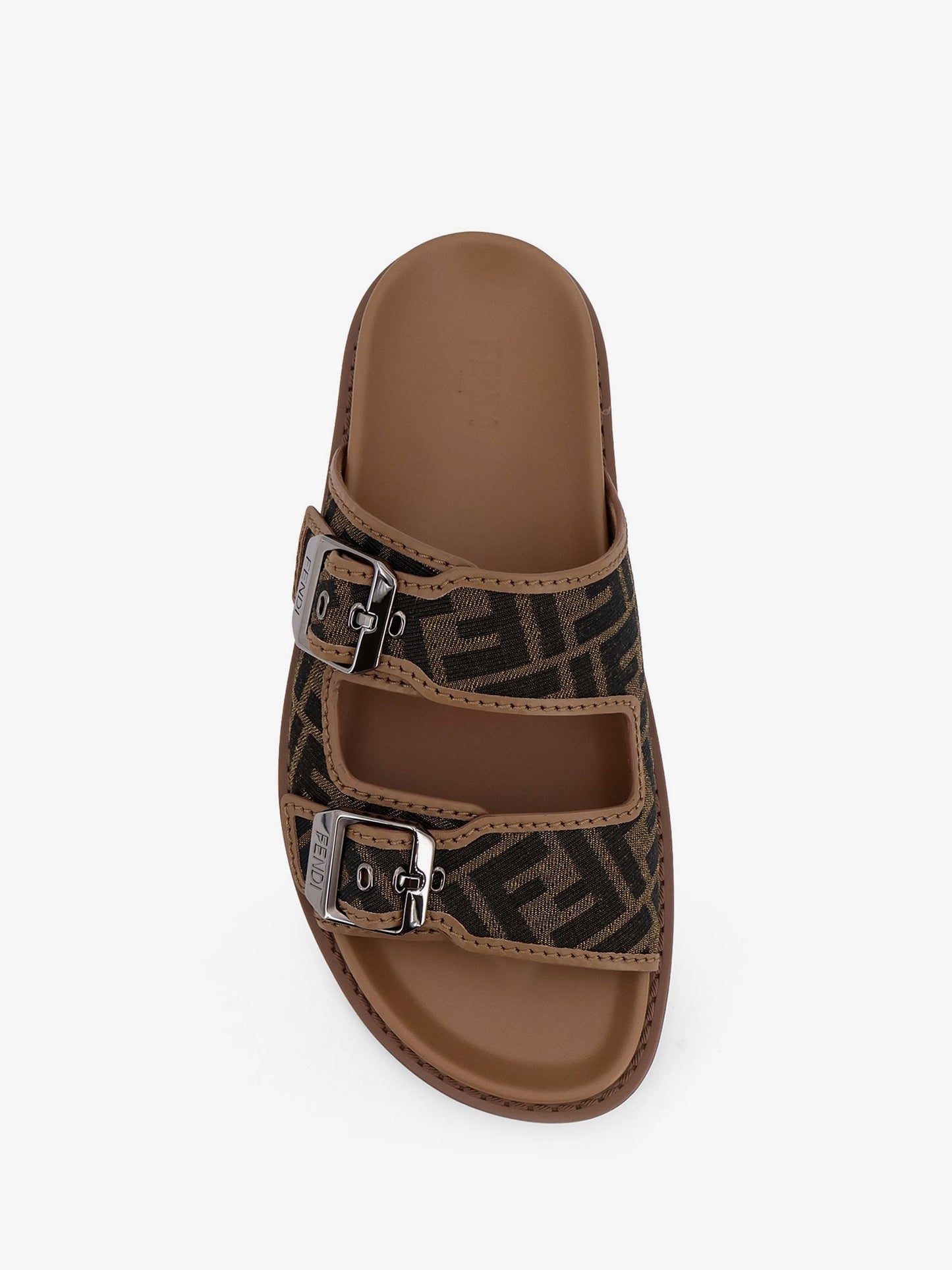 Fendi Men Feel Sandals In Ff Jacquard Fabric FENDI