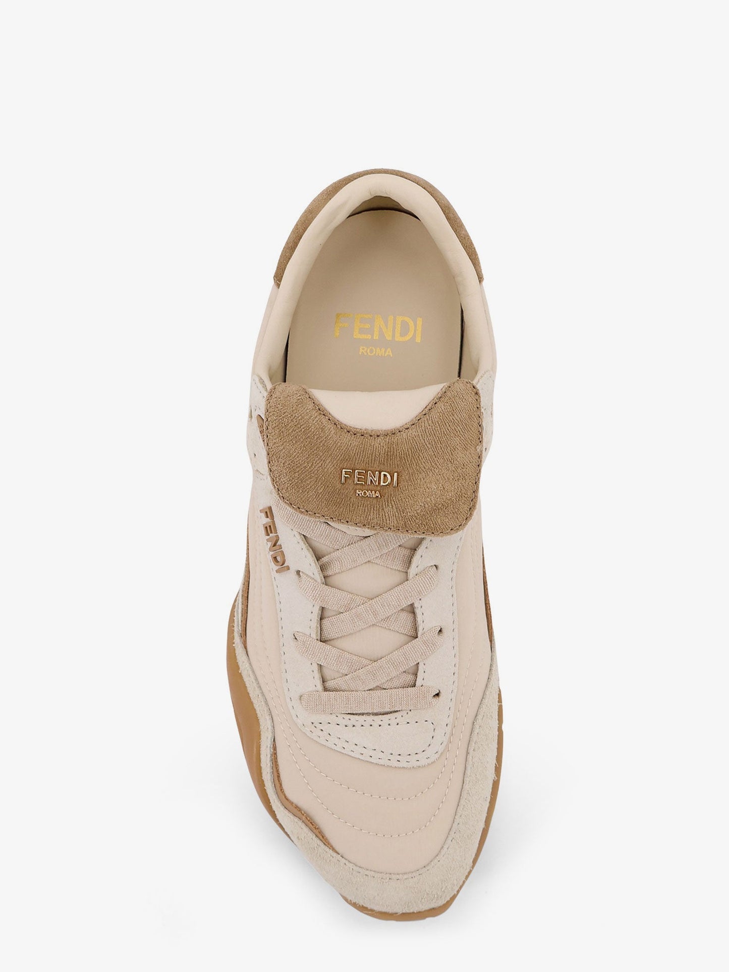 Fendi Women Fendi Wave Pulse Suede Sneakers