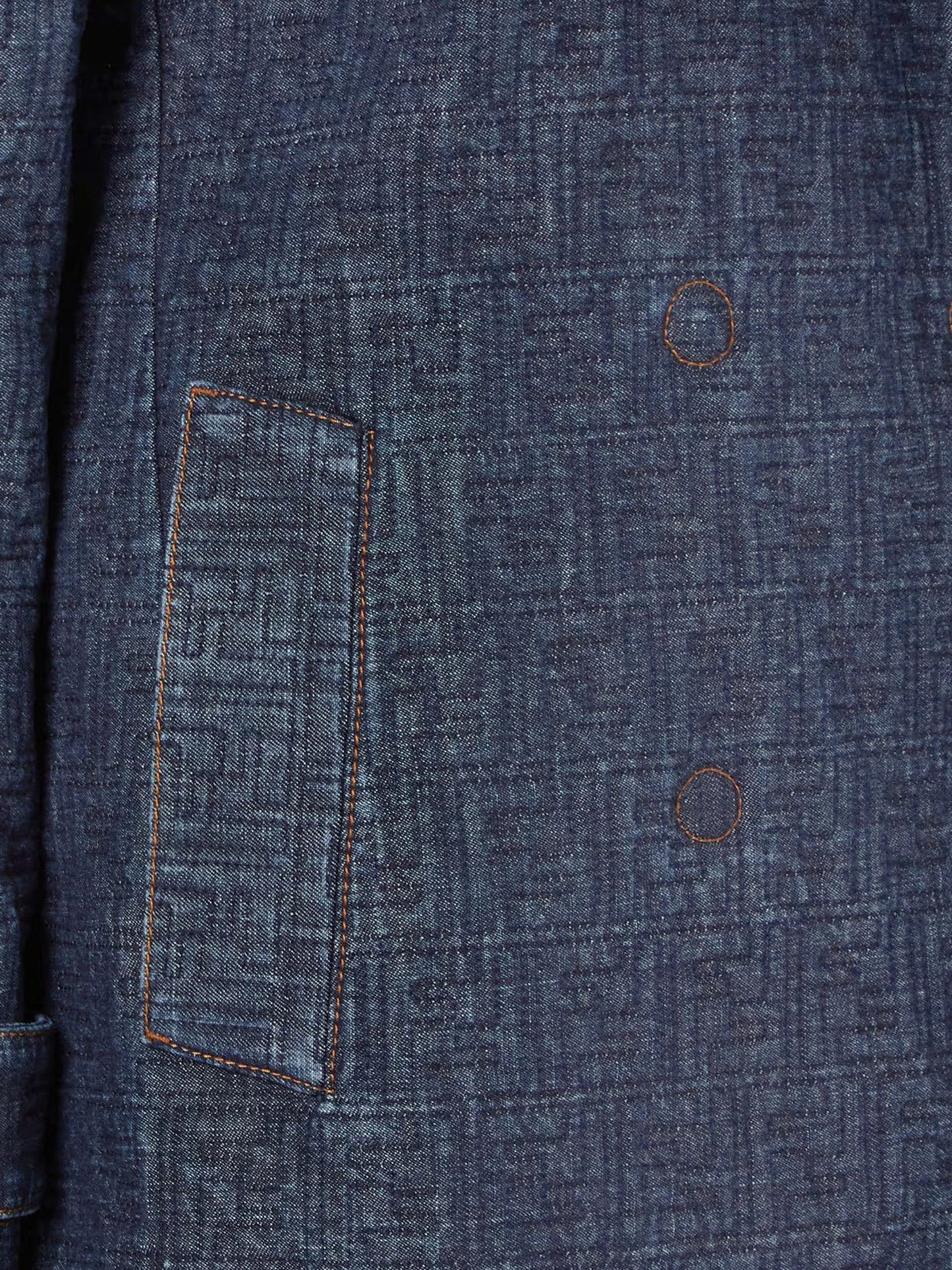 Fendi Women Ff Padded Denim Caban FENDI