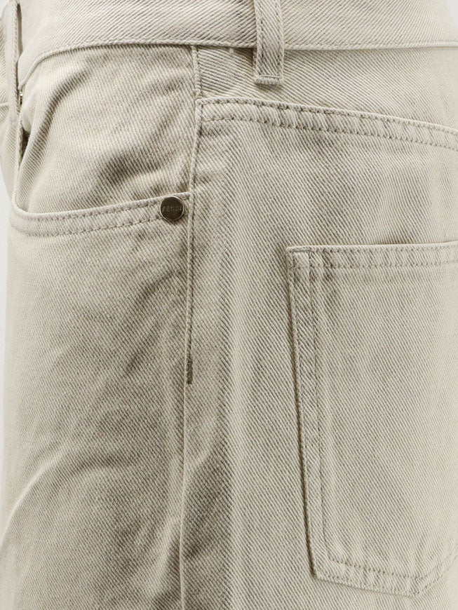 Fendi Women Beige Denim Trousers FENDI