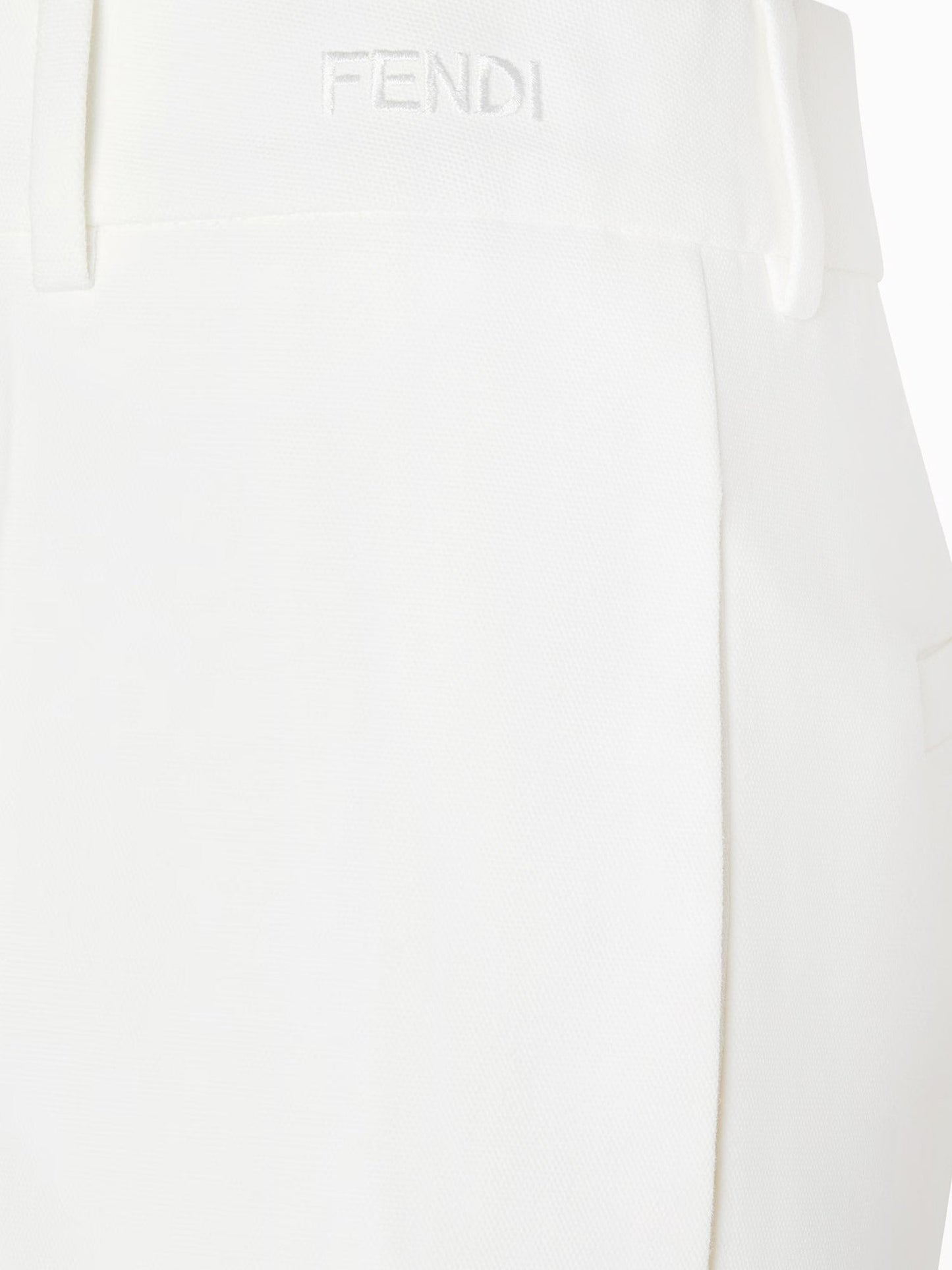 Fendi Women Technical Canvas Trousers FENDI