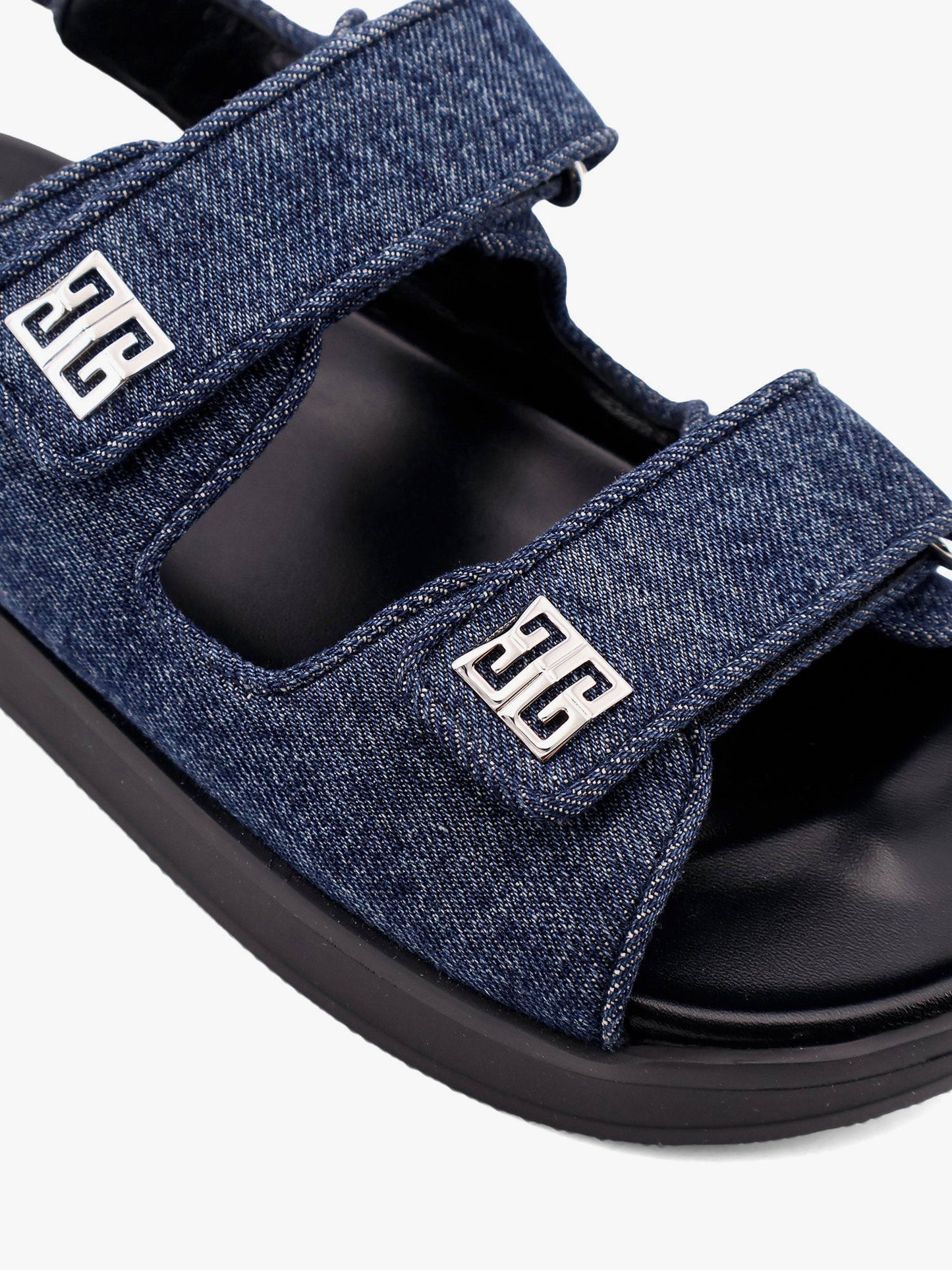 Givenchy Women Strap Flat Denim Sandals GIVENCHY