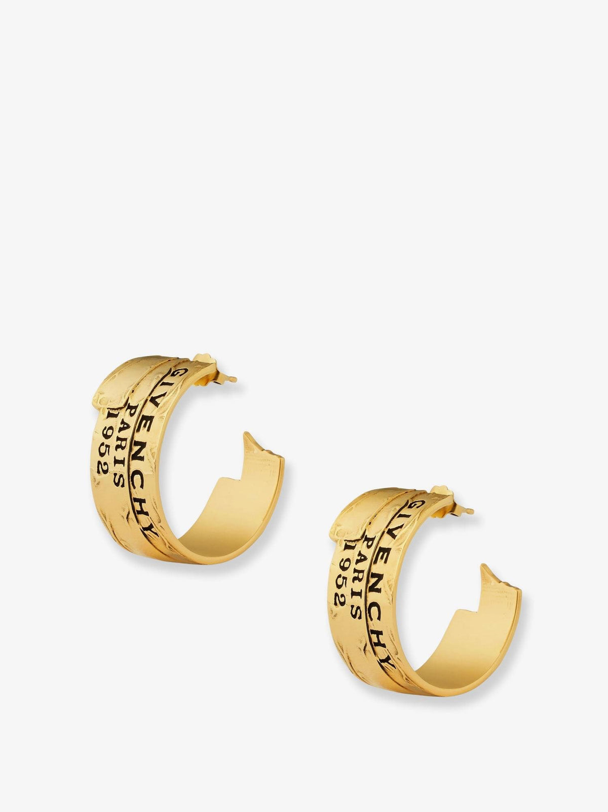 Givenchy Women Givenchy Tape Metal Earrings With Gold Finishes GIVENCHY