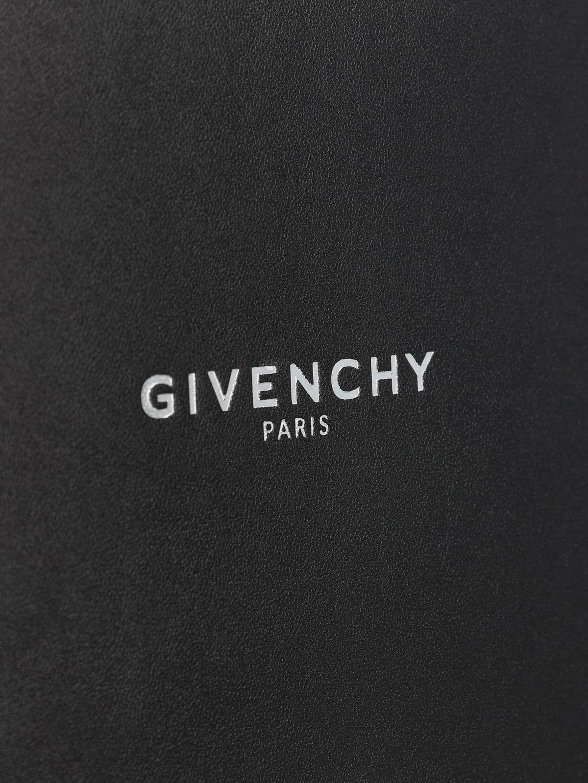Givenchy Men Leather Clutch Bag With Lettering Logo On The Front GIVENCHY