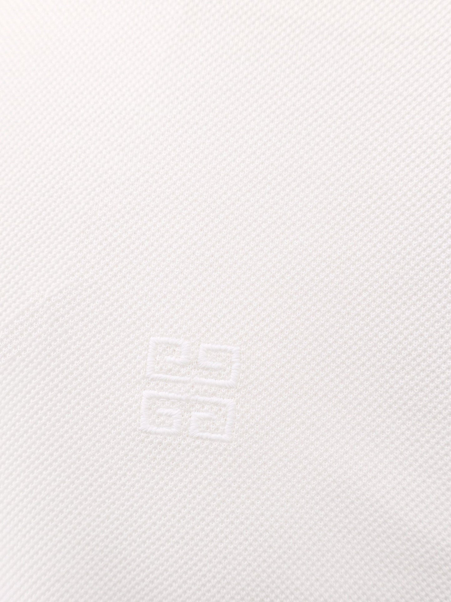 Givenchy Men Pique Cotton Polo Shirt With 4G Embroidery GIVENCHY