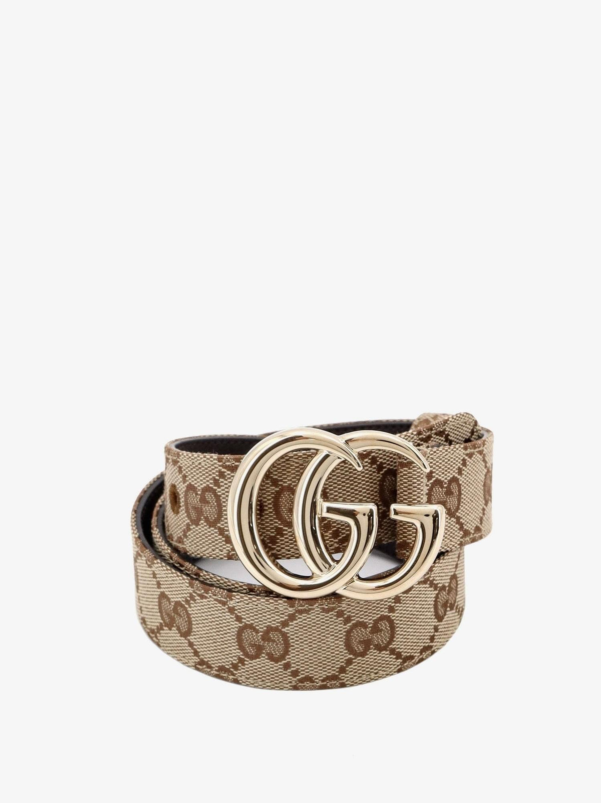 Gucci Women Gg Marmont Coated Canvas Belt GUCCI