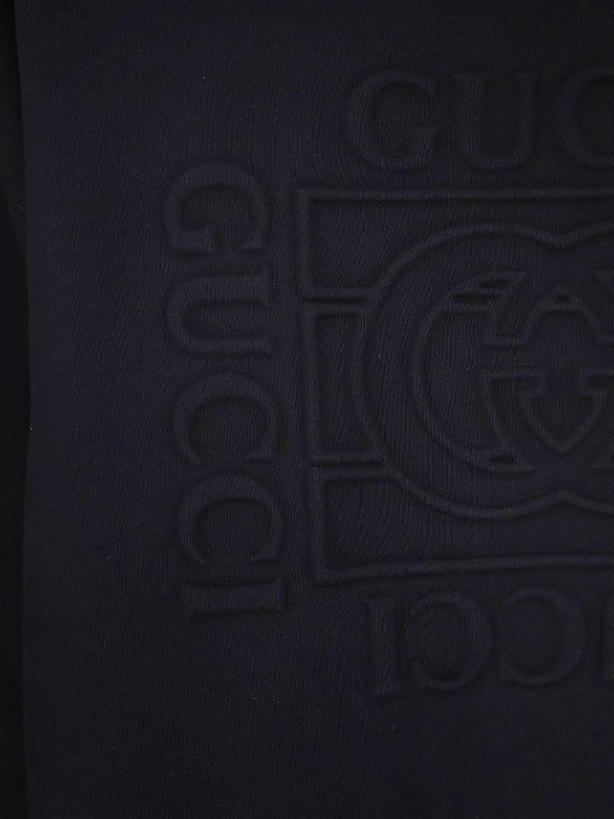 Gucci Men Cotton Sweatshirt With Frontal Embossed Logo GUCCI