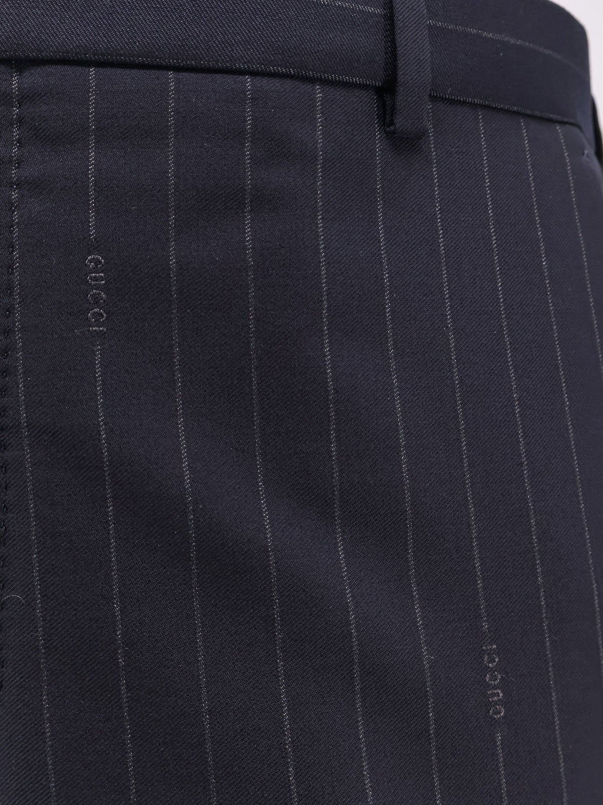 Gucci Men Gucci Pinstripe Wool Trousers GUCCI