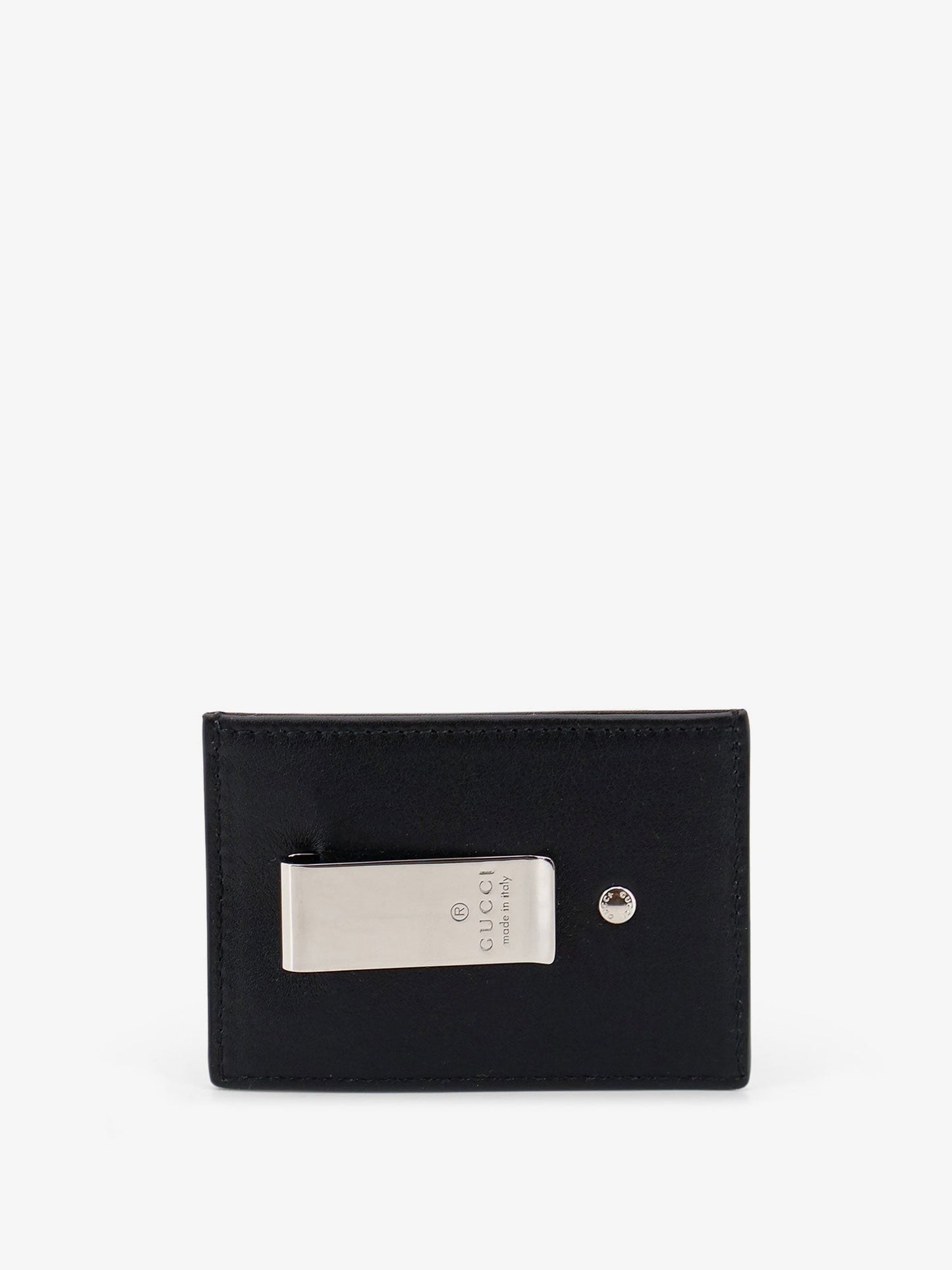 Gucci Men Gg Marmont Leather Card Holder With Money Clip GUCCI