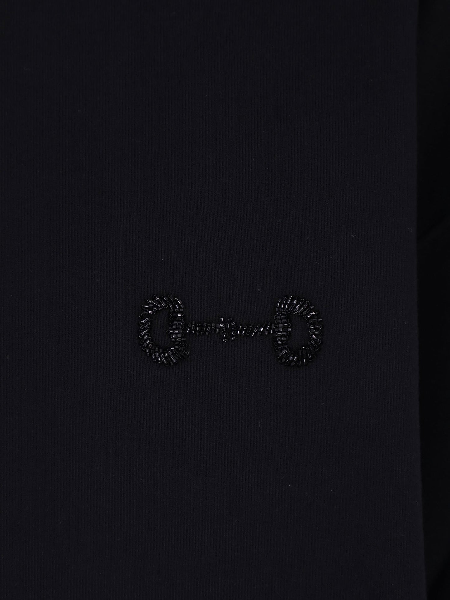 Gucci Women Cotton Sweatshirt With Beaded Horsebit Detail GUCCI