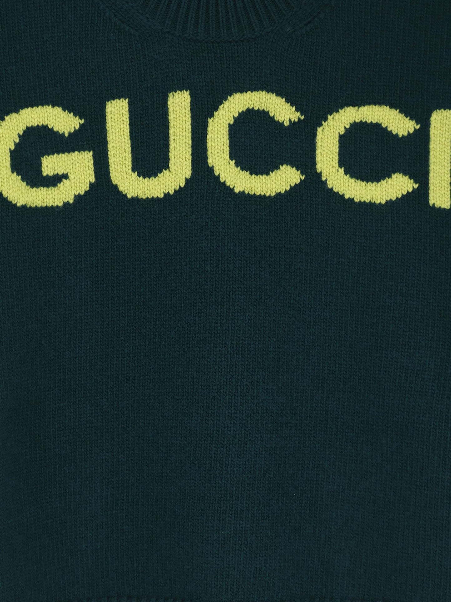 Gucci Women Wool Sweater With Frontal Logo Embroidery GUCCI