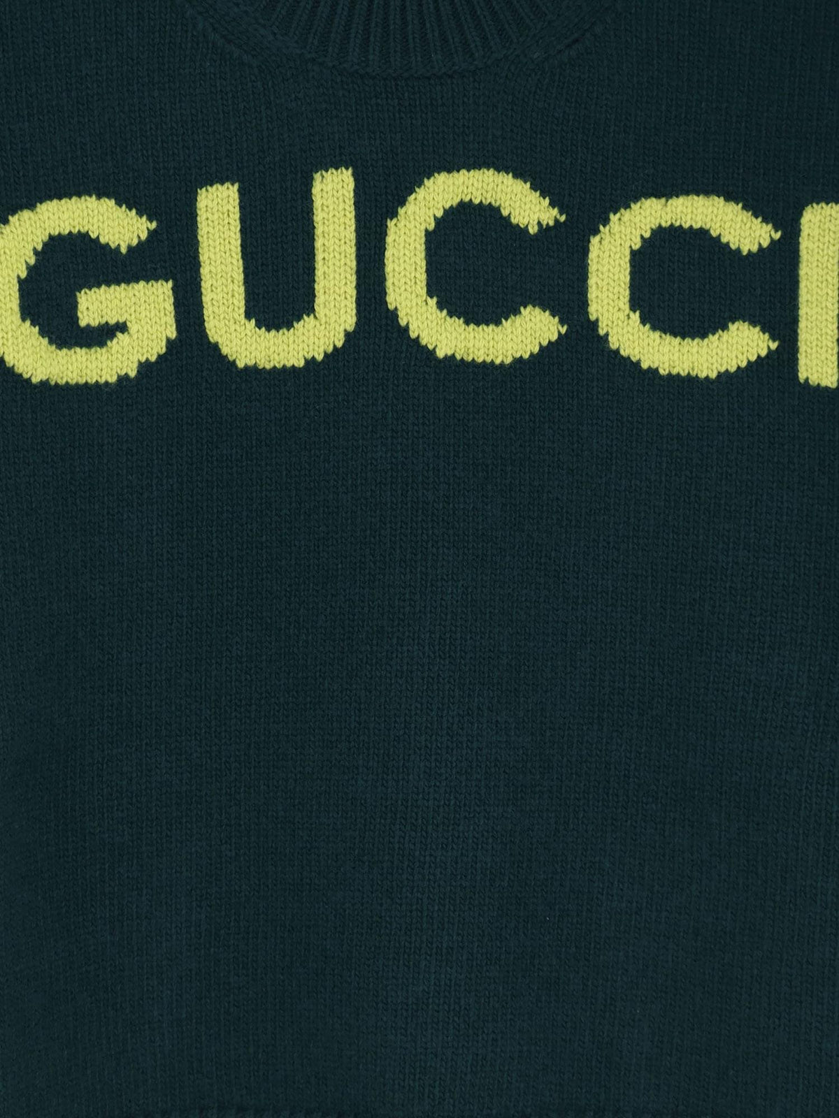 Gucci Women Wool Sweater With Frontal Logo Embroidery GUCCI