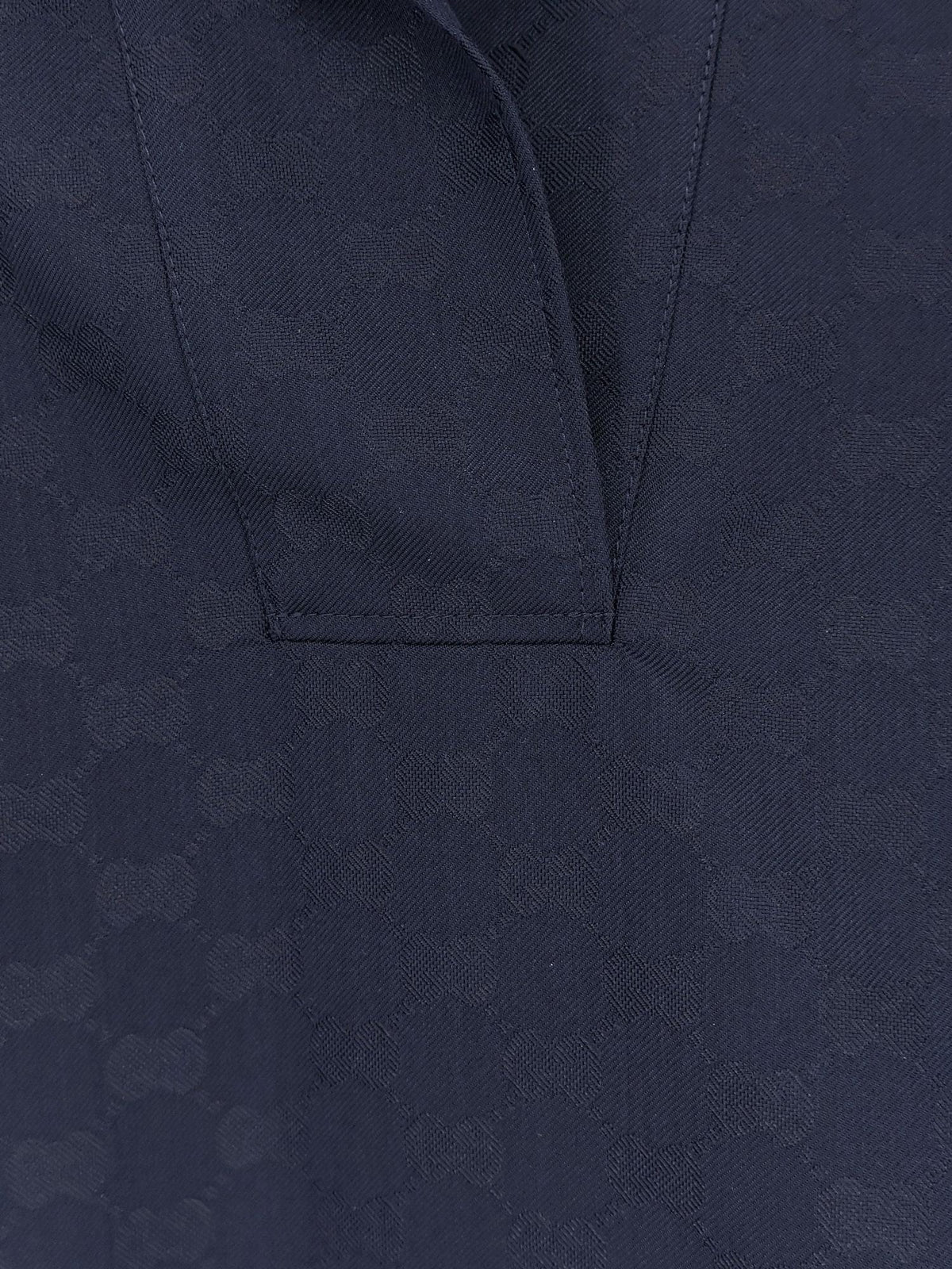 Gucci Women Fabric Polo Shirt With Gg Pattern GUCCI